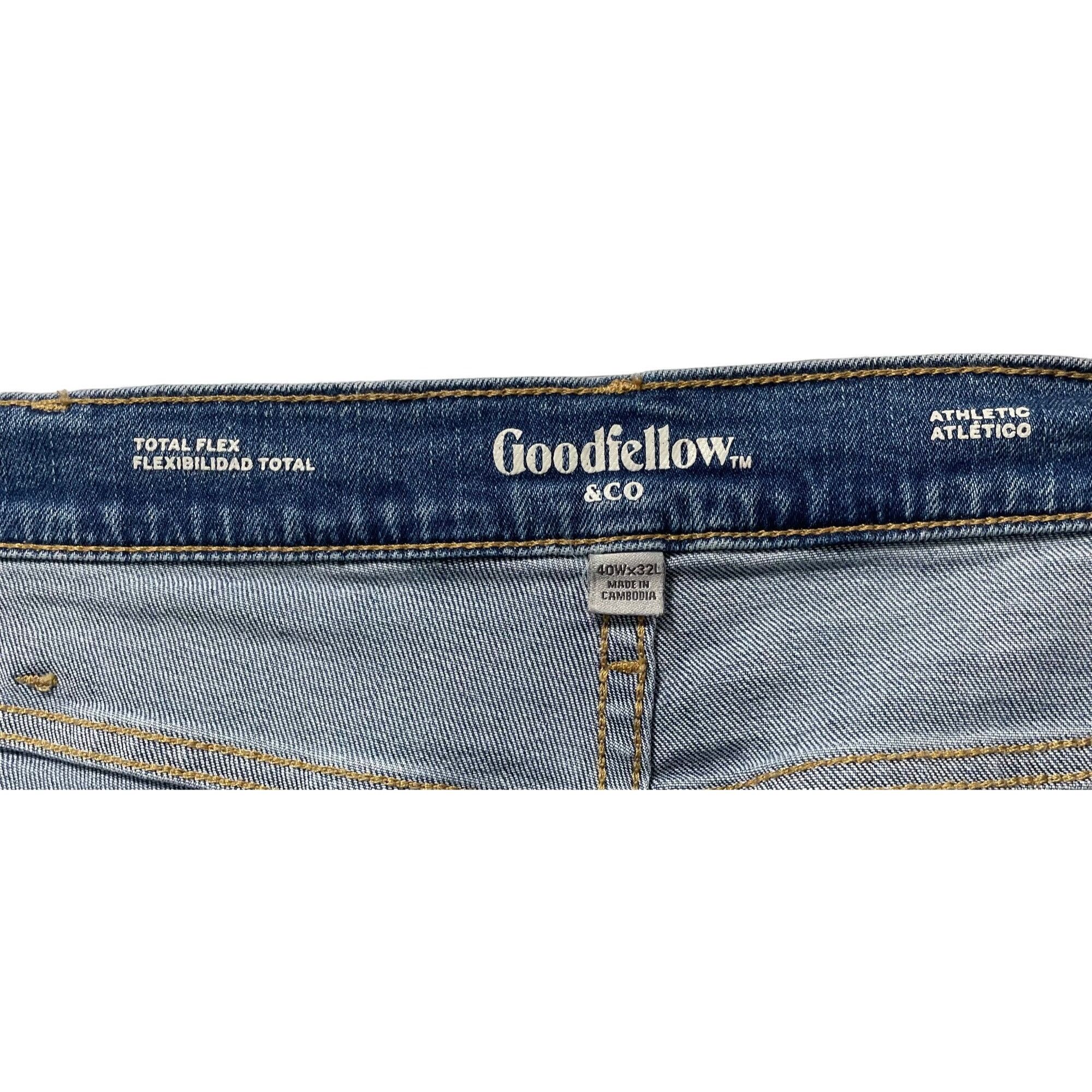 Other Goodfellow & Co - Men's Athletic Total Flex Jeans - Blue Was Size US 40 / EU 56 - 10 Thumbnail