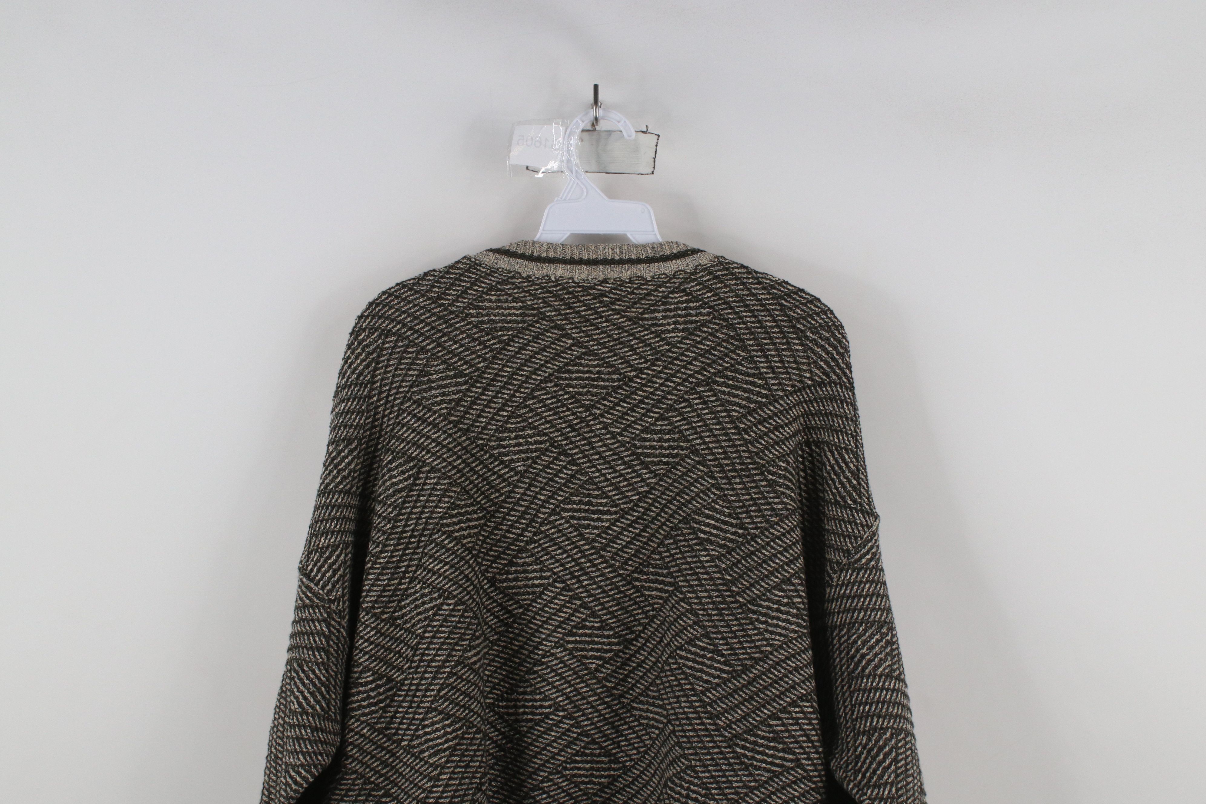 Vintage Vintage 90s Streetwear Cross Hatch Knit Dad Sweater USA Size US XL / EU 56 / 4 - 8 Thumbnail