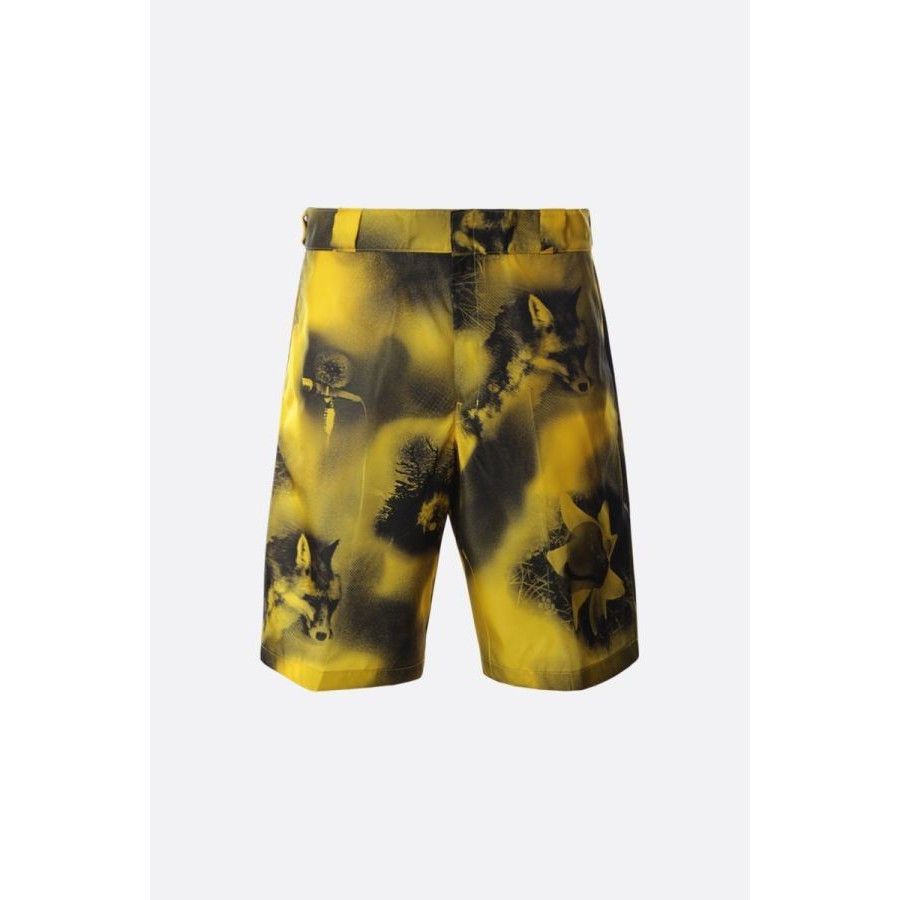 Prada PRADA Yellow Re-Nylon Shorts New & Authentic (Men's size:US Size US 32 / EU 48 - 1 Preview
