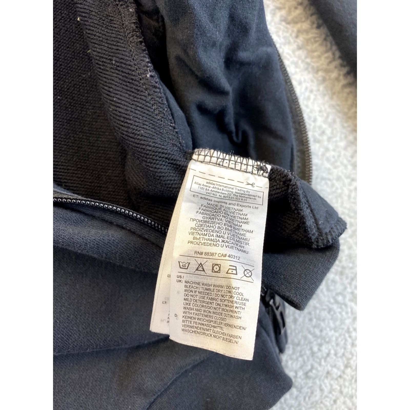 Adidas Adidas Hoodie Junior Girls 11-12Y Medium Black Logo Full Zip Hooded Sweatshirt Mens Girls? Size US M / EU 48-50 / 2 - 6 Thumbnail