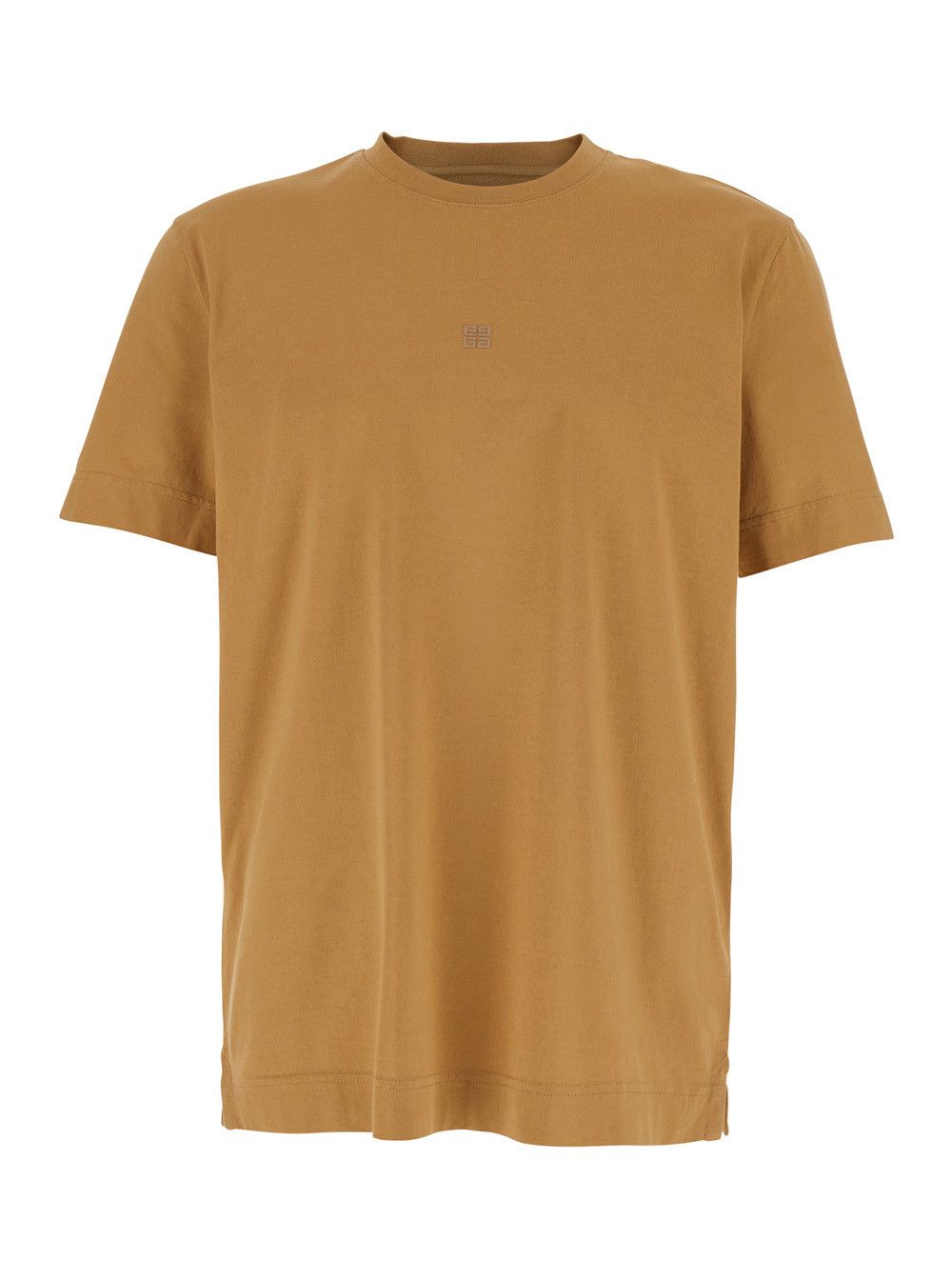Givenchy Beige Crewneck T-Shirt with 4G Logo on the Front in Cotton Man Size US L / EU 52-54 / 3 - 1 Thumbnail