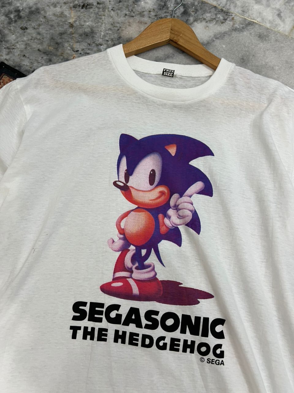 Cartoon Network Vintage 1990’s SEGASONIC THE HEDGEHOG shirt Size US L / EU 52-54 / 3 - 3 Thumbnail