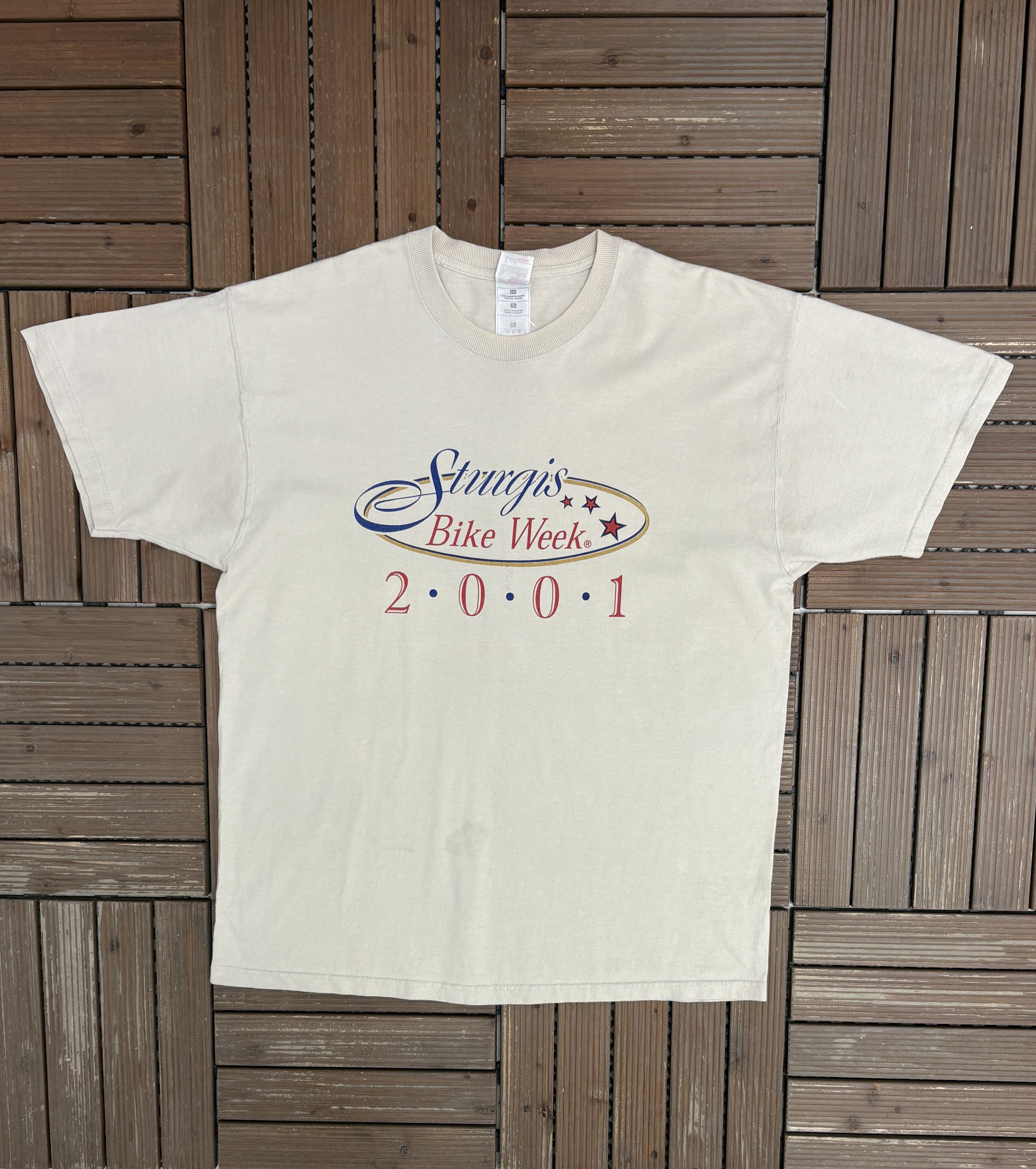 Vintage Sturgis Bike Week 2001 Vintage Y2K T-Shirt Tee Size US XL / EU 56 / 4 - 1 Thumbnail