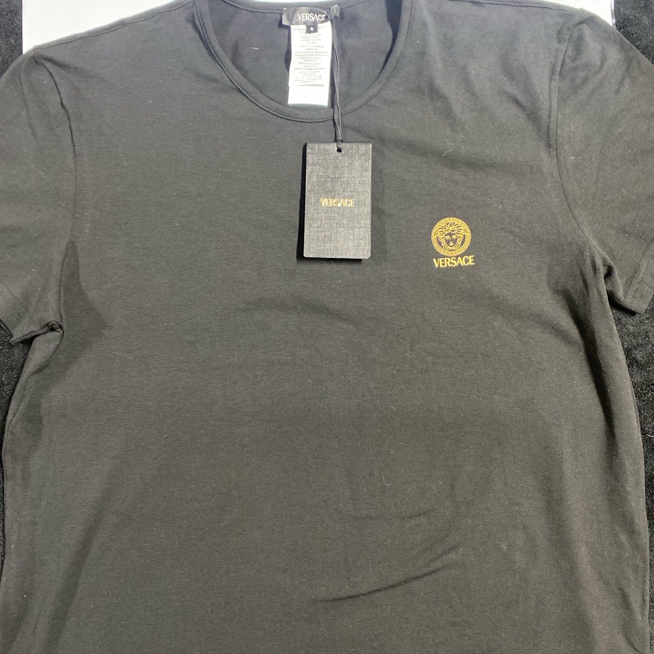 Versace Men’s black Versace T-shirt Size US XL / EU 56 / 4 - 3 Thumbnail