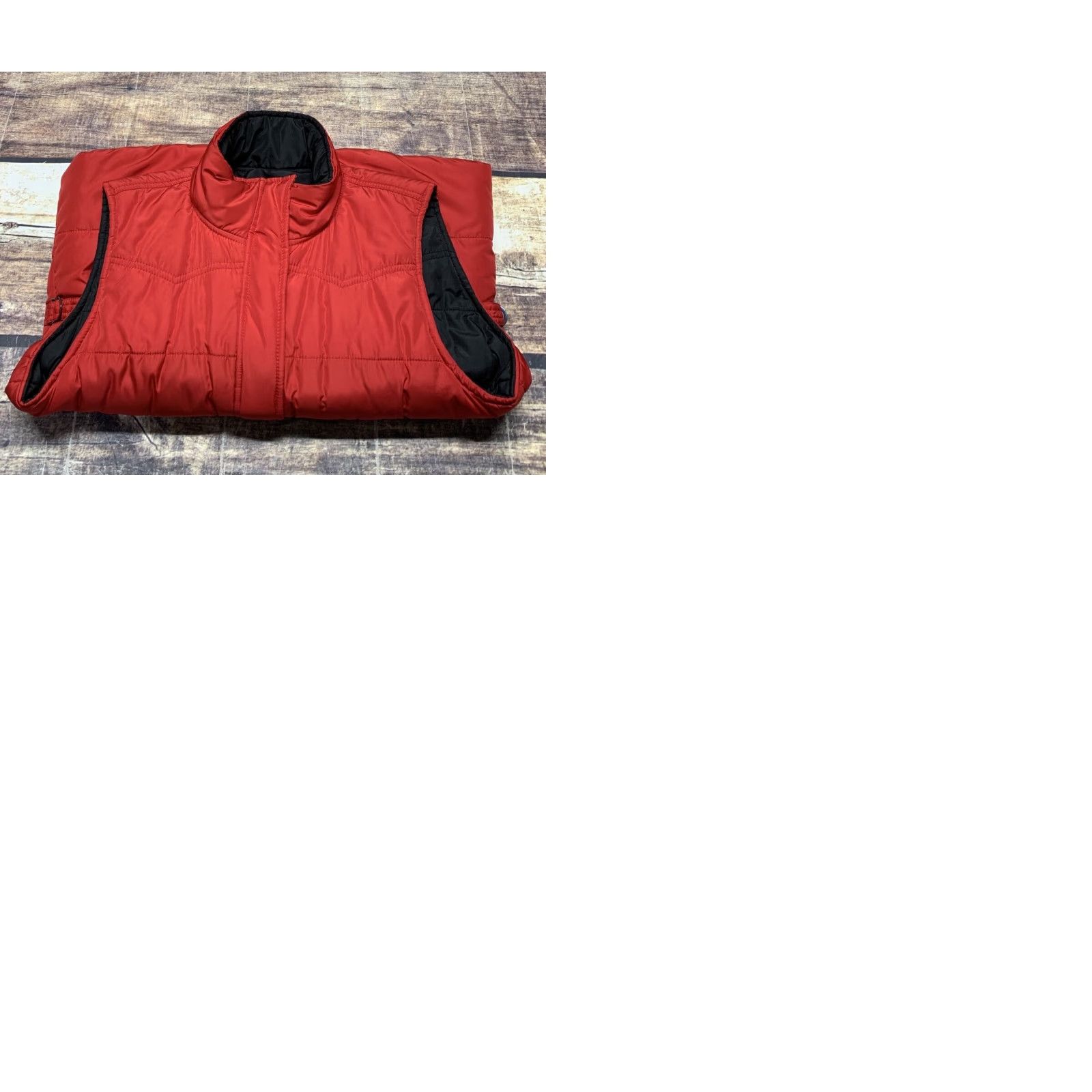 Vintage Winter Quilted Vest Mens Large Red Size Large Warm Pockets Adjustable Waist Size US L / EU 52-54 / 3 - 9 Thumbnail