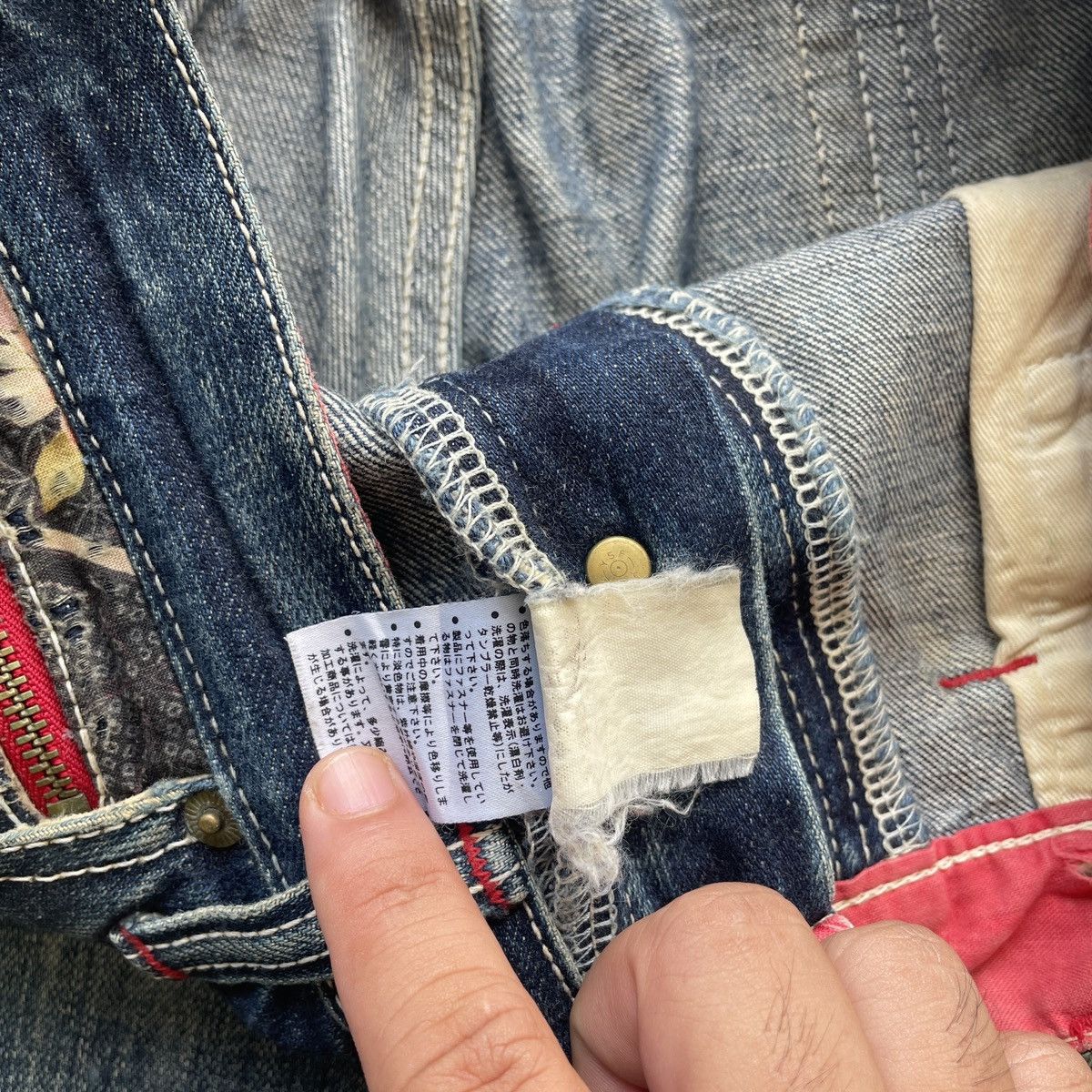 Japanese Brand × Jean × Vintage W35x34 Vintage Japanese Distressed Rusty Jeans Faded Pants Size US 35 - 7 Thumbnail