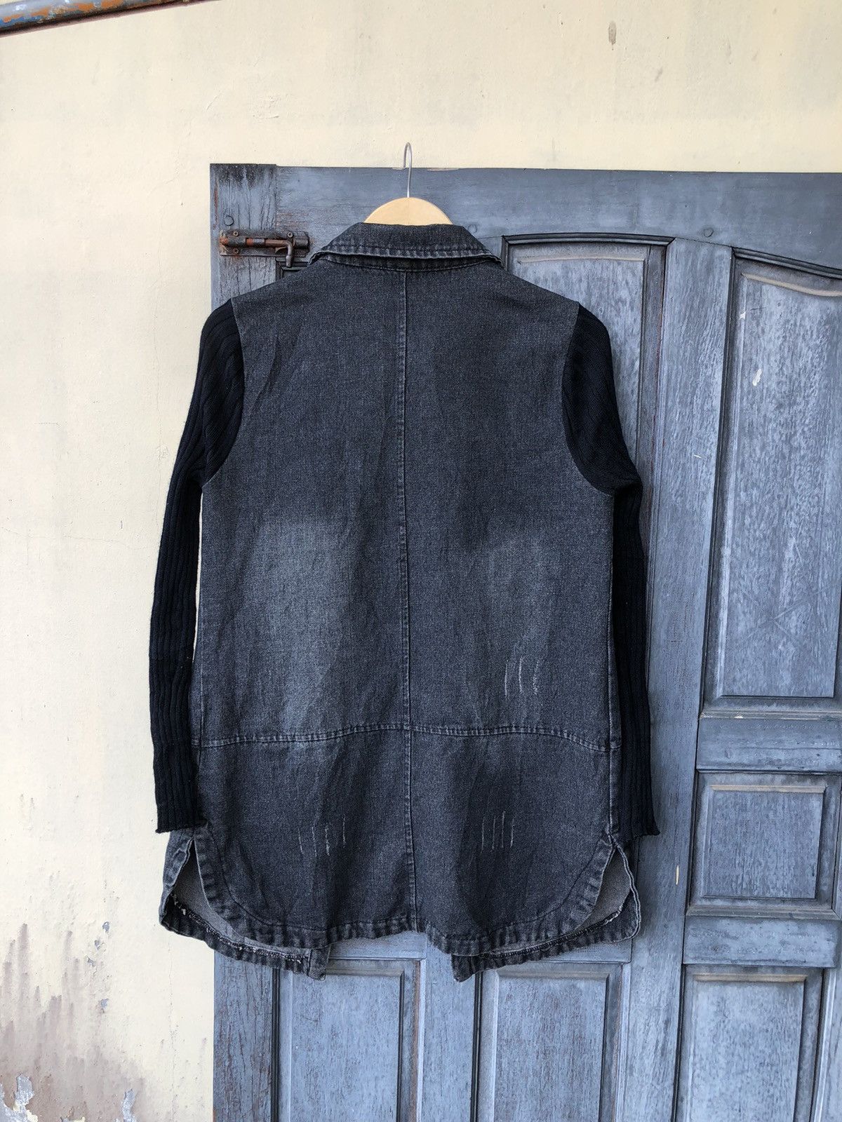 Japanese Brand Shirt Denim British Patch Pin Studed Knit Longsleeve Style Size US M / EU 48-50 / 2 - 9 Thumbnail