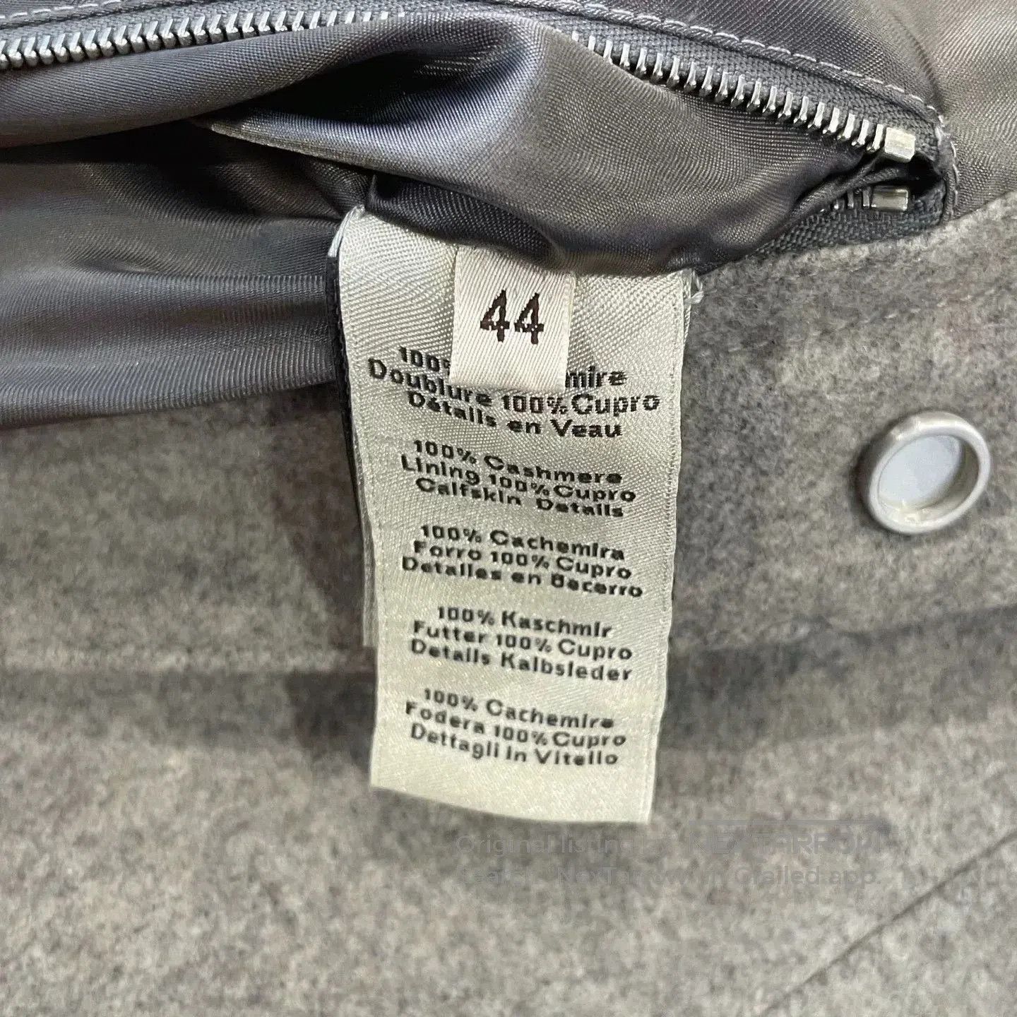 Hermes Hermes Gray Woolen Coat. Size US S / EU 44-46 / 1 - 6 Thumbnail