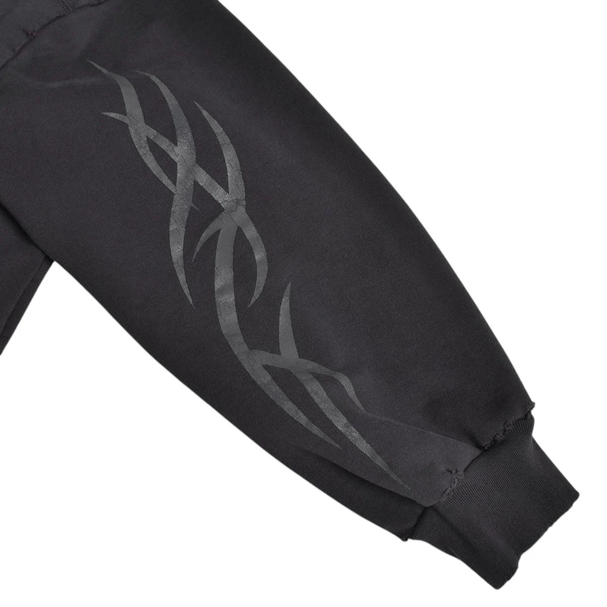 Balenciaga o1mt1gz1225 Tacky Zip-Up Hoodie Regular Fit in Black Size M / US 6-8 / IT 42-44 - 4 Thumbnail