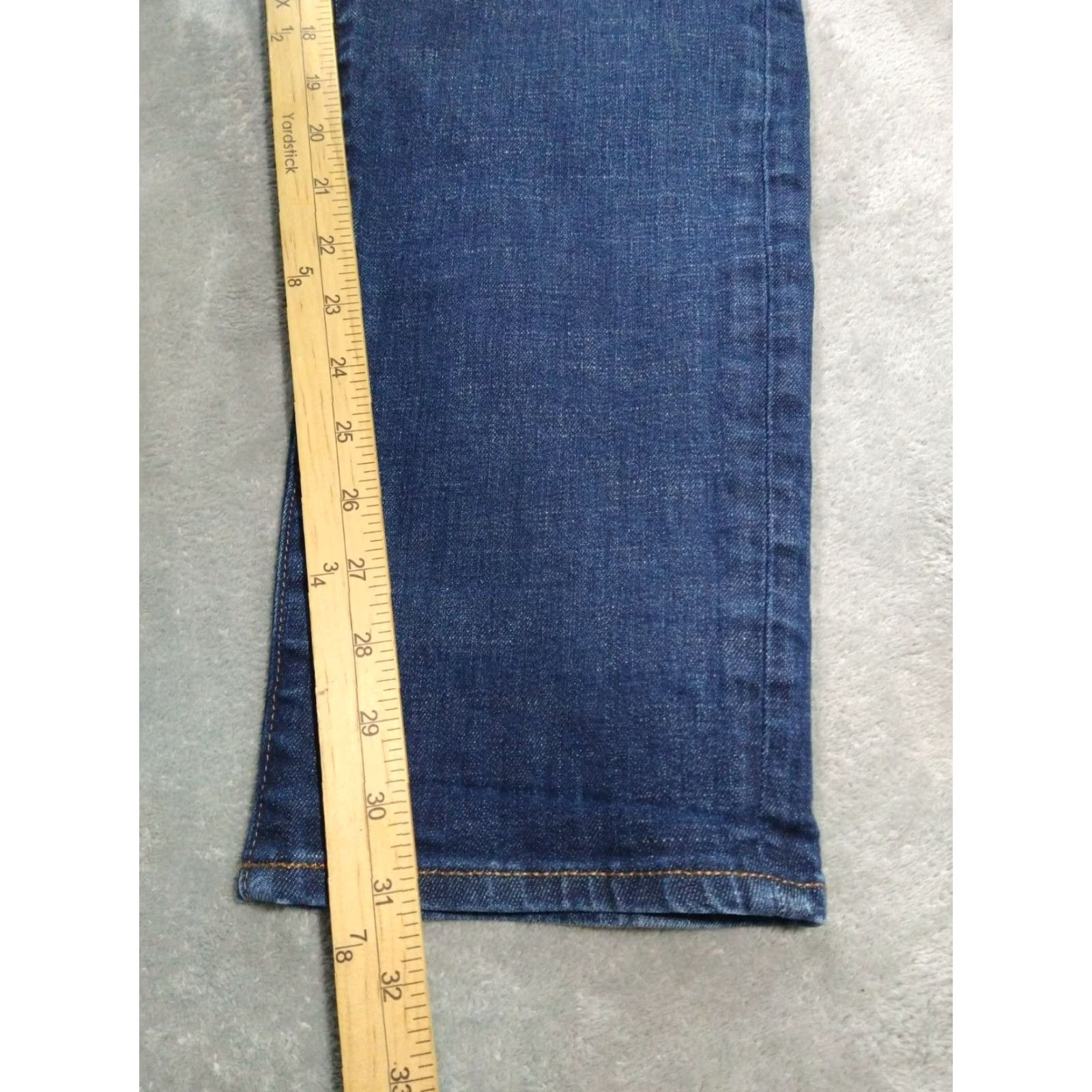 Gap Gap 1969 Jeans Mens Slim Fit 38x32 Denim Blue Distressed Stretch Regular Rise 5-Pocket Cotton Jeans Mens Size US 38 / EU 54 - 5 Thumbnail