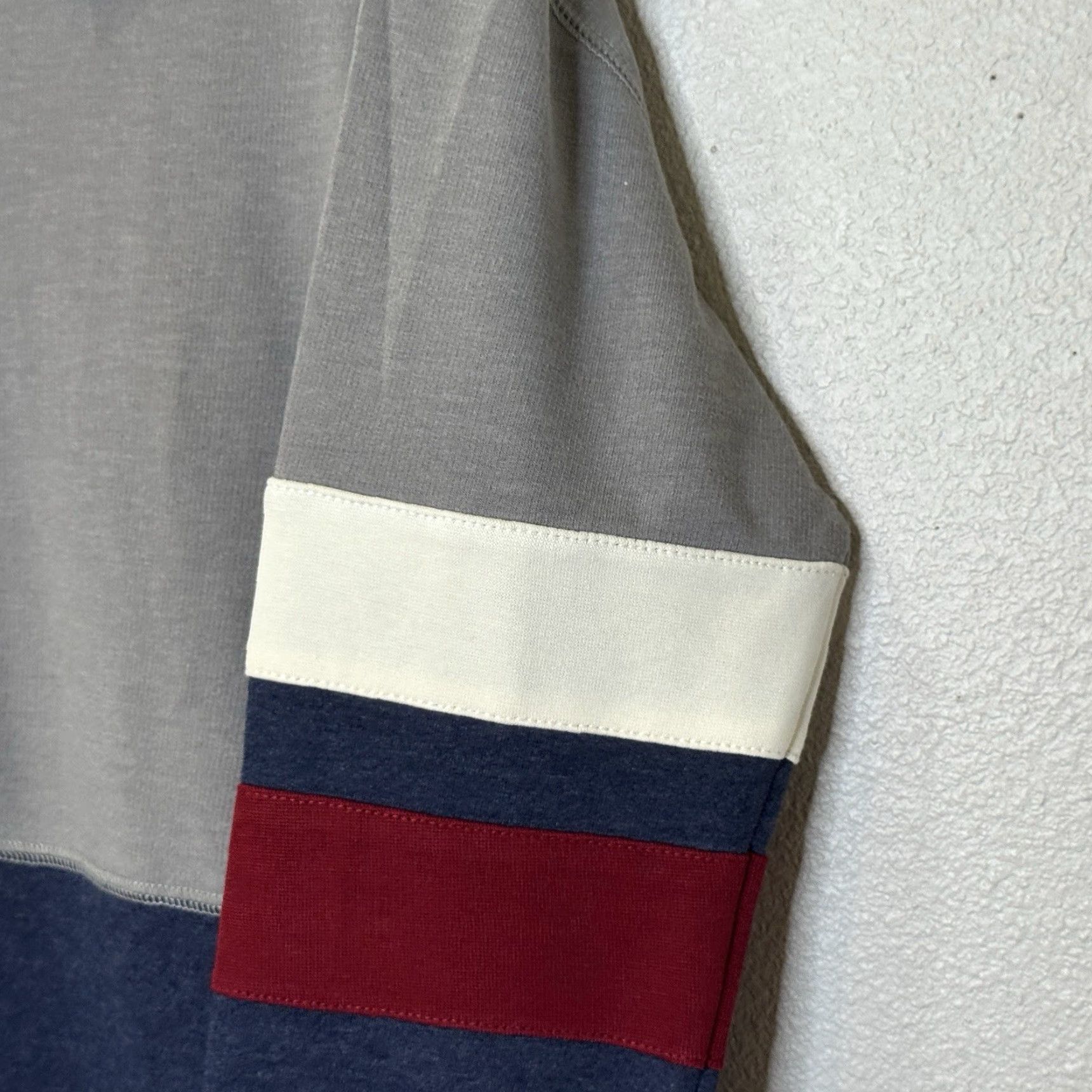 Vintage Natural Reflections Tunic Sweatshirt Womens L Gray Blue Stripe Long Sleeve Crew Neck Longer Back NEW Size L / US 10 / IT 46 - 3 Thumbnail