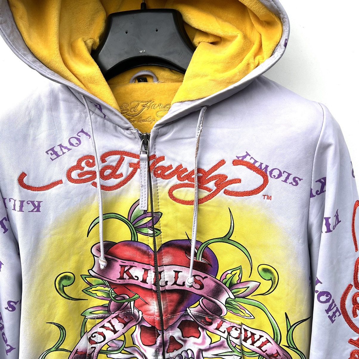 Ed Hardy Ed Hardy leather jacket Size L / US 10 / IT 46 - 2 Thumbnail