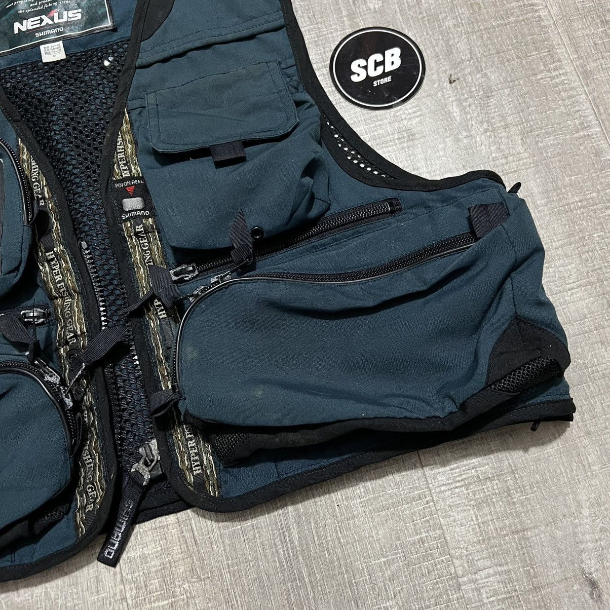 Japanese Brand × Vintage Vintage shimano fishing gear nexus vest Size US M / EU 48-50 / 2 - 3 Thumbnail
