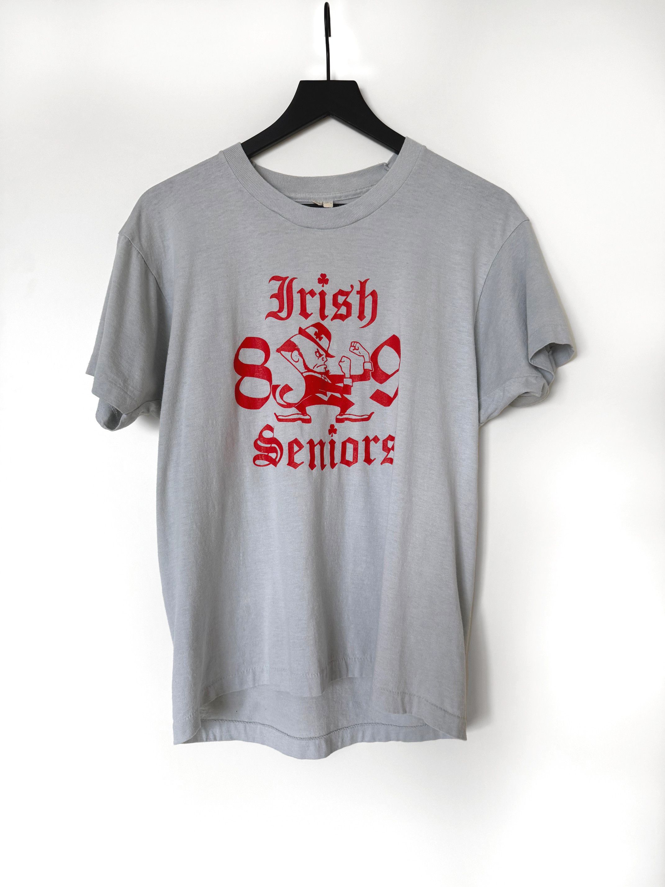 Vintage 80s Screen Stars Notre Dame Single Stitch Tee Size US M / EU 48-50 / 2 - 1 Thumbnail