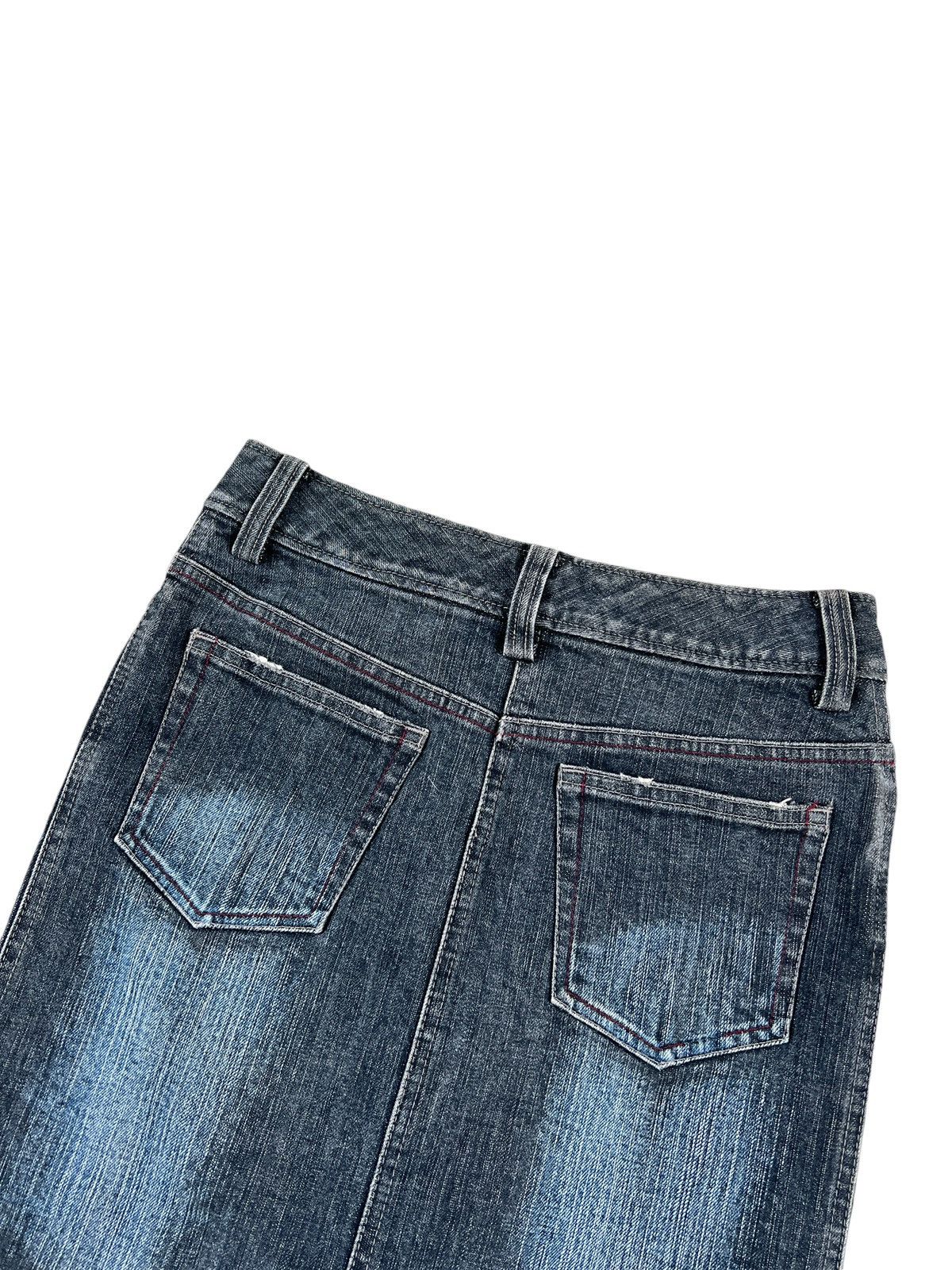 Tornado Mart 1990 Tornado Mart Whiskers Denim Skirt Size 27" / US 4 / IT 40 - 5 Thumbnail