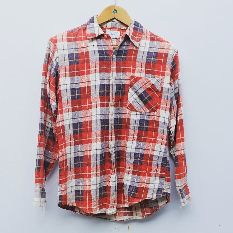 Sears Vintage Sears Flanel Jamaican Cotton finest Size small Size US M / EU 48-50 / 2 - 2 Thumbnail
