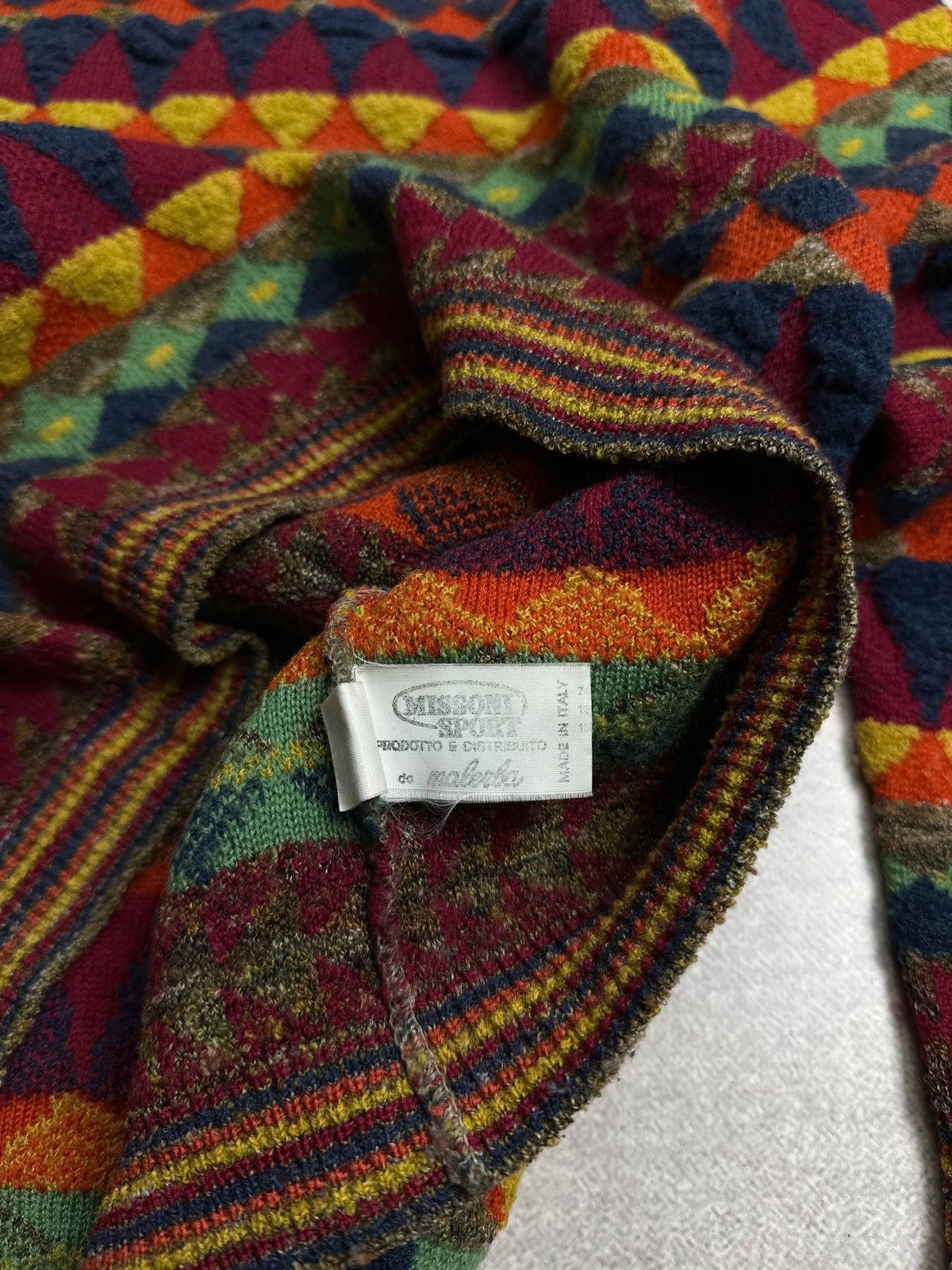 Missoni Vintage 90s Missoni Knit Sweater Coogi Style L Size US L / EU 52-54 / 3 - 4 Thumbnail