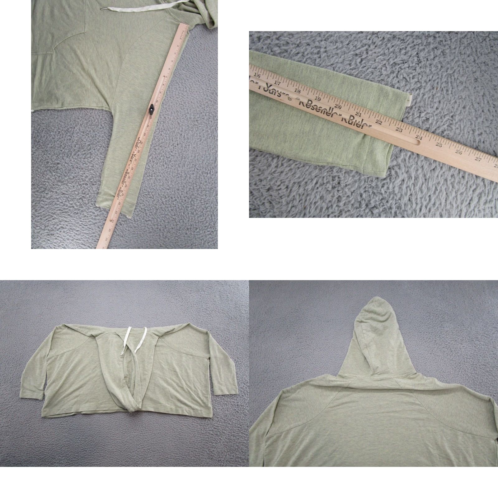 Scotch & Soda Scotch & Soda Madison Scotch Sunrise Shake Green Cropped Oversized Hoodie Women XS Pullover Activewear Size XS / US 0-2 / IT 36-38 - 8 Thumbnail
