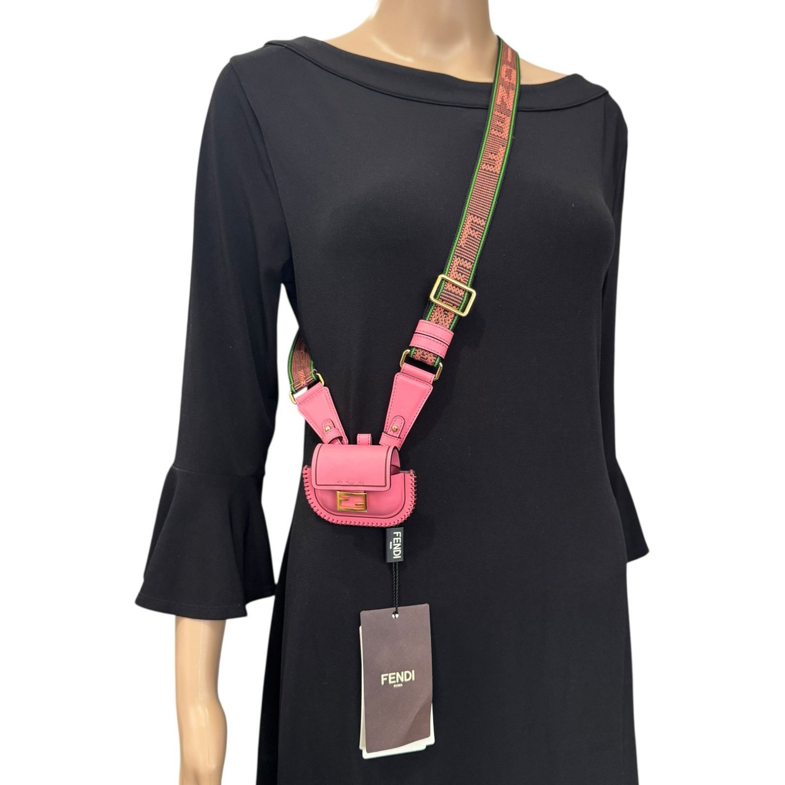 Fendi Fendi Pico Baguette Airpods Case Size ONE SIZE - 4 Thumbnail