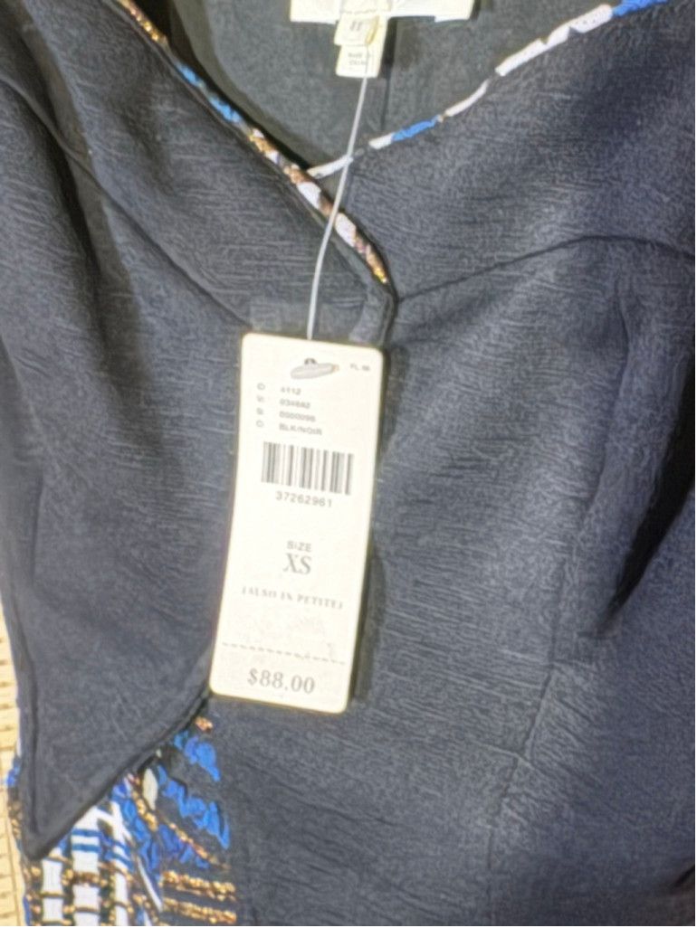 Anthropologie Women's Deletta Anthropologie Black Bodice w/Plaid Peplum XS Size XS / US 0-2 / IT 36-38 - 2 Thumbnail