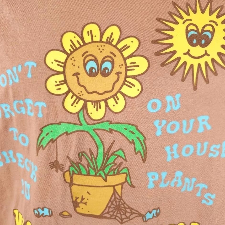 Pacsun PacSun Sunflower T Shirt Mens Size Medium Orange Water & Sun House Plants Shirt Size US M / EU 48-50 / 2 - 3 Thumbnail
