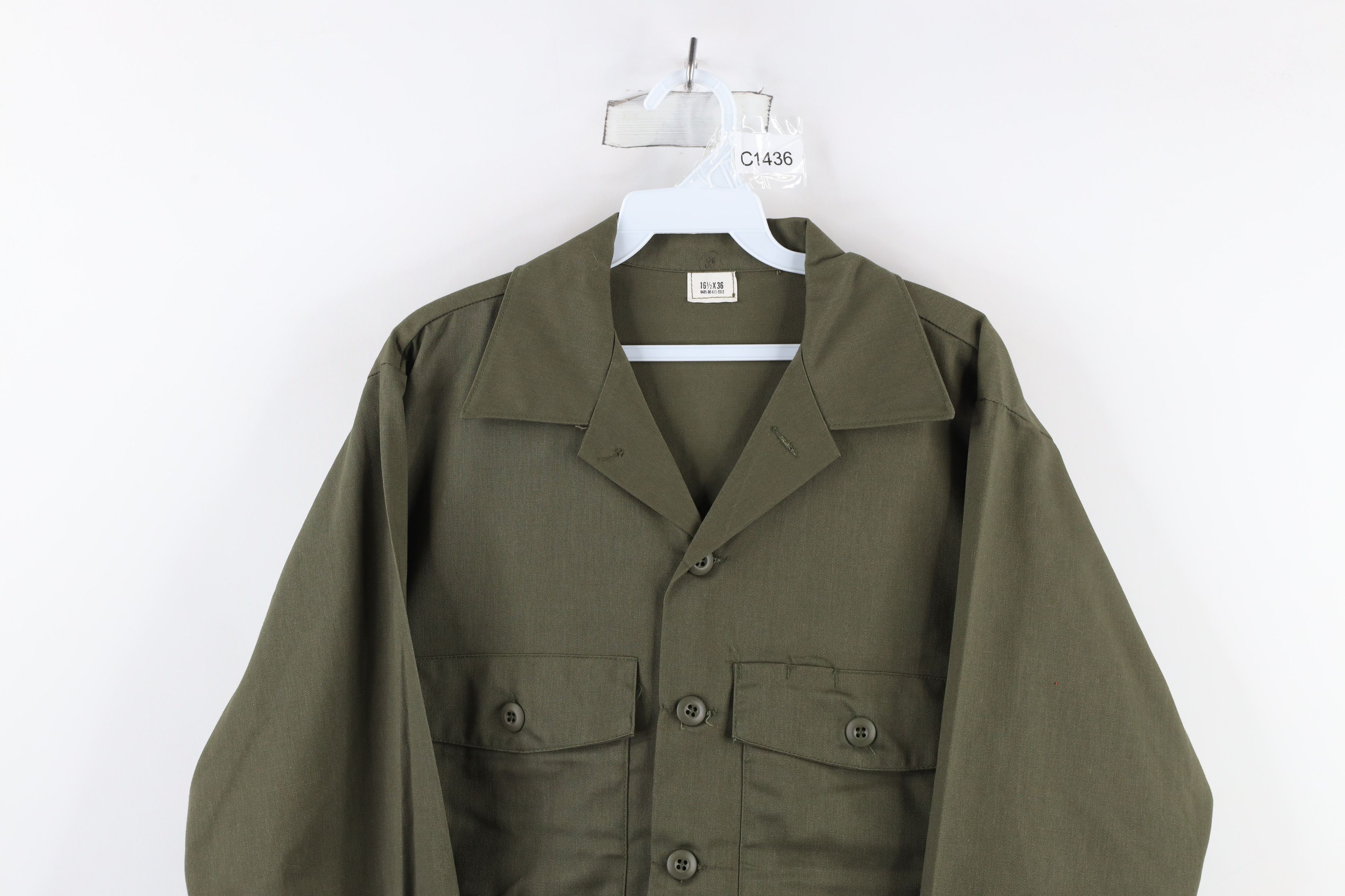 Vintage Vintage 80s Issued Dura Press OG507 Utility Button Shirt USA Size US M / EU 48-50 / 2 - 2 Thumbnail