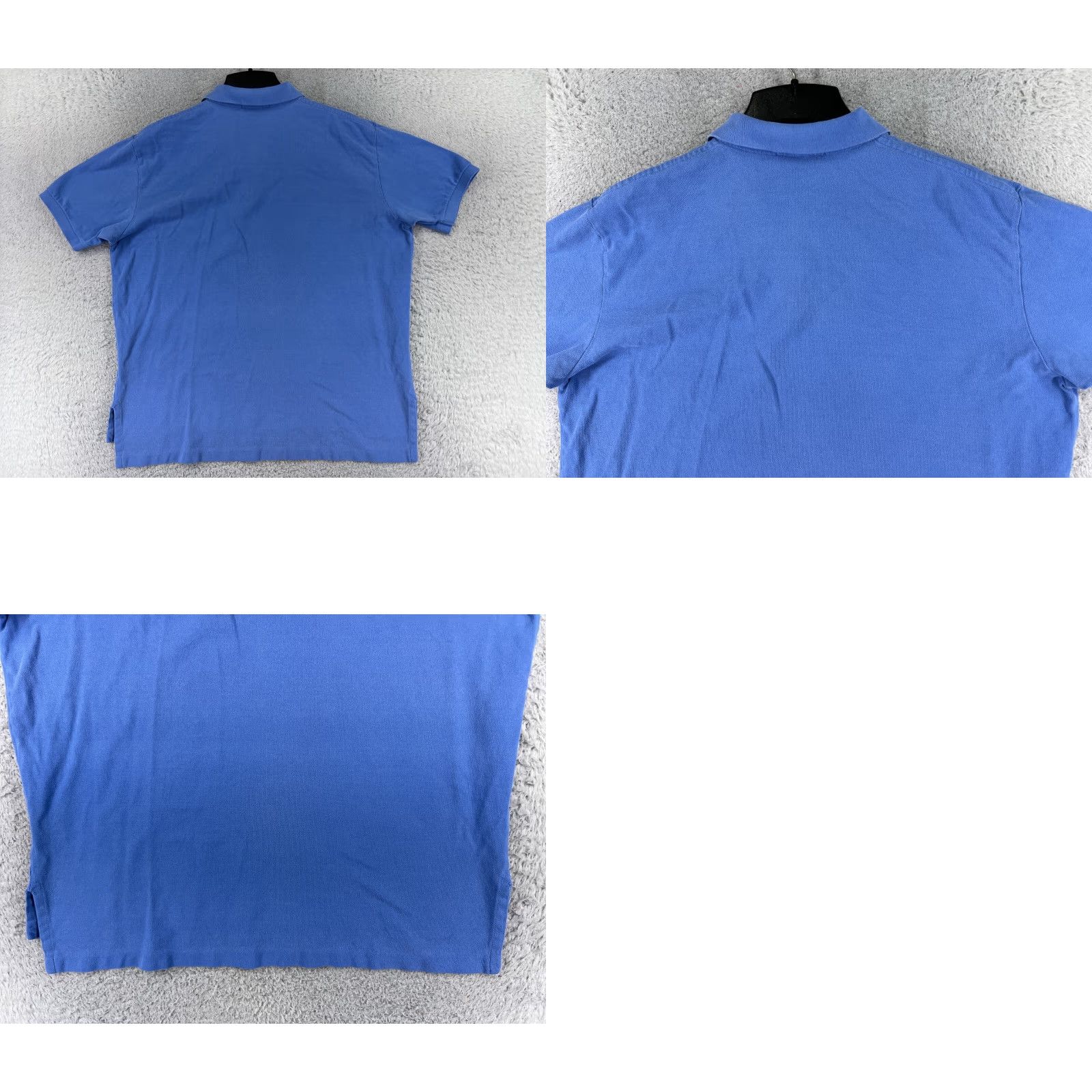 Ralph Lauren VINTAGE Ralph Lauren Polo Shirt Mens XL Blue 100% Cotton Short Sleeve Polo Shirt USA Logo Embroidered Check Size US XL / EU 56 / 4 - 9 Thumbnail