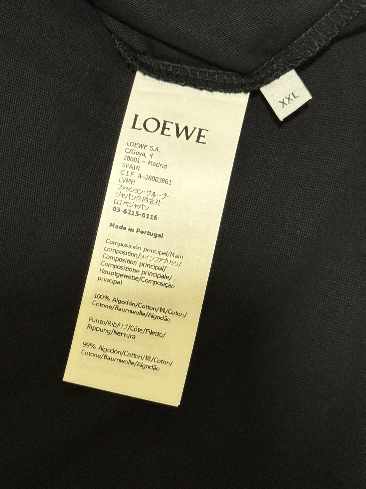 Loewe Loewe Black T-shirt Size US XXL / EU 58 / 5 - 5 Thumbnail