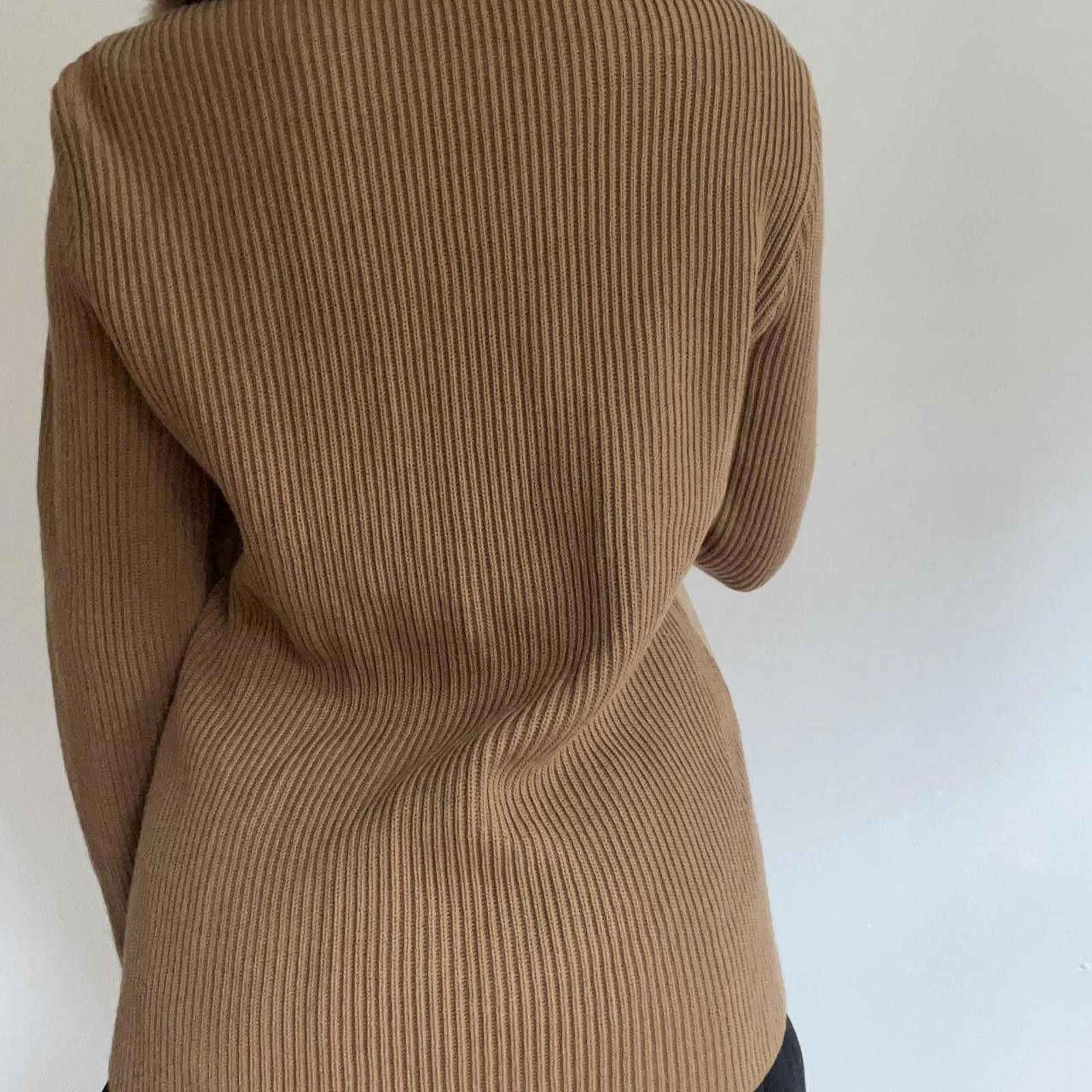 Other Beautiful genuine leather suede knit coat REAL FUR Size S / US 4 / IT 40 - 8 Thumbnail