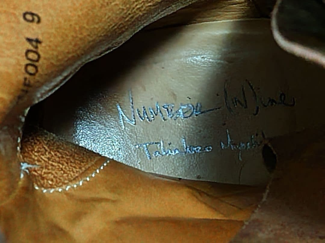 Number (N)ine AW08 "My Own Private Portland" Archive Leather Boots Size US 9 / EU 42 - 8 Thumbnail