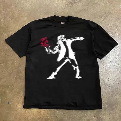 VIBE Street Hip Hop Creative Print Casual L Short Sleeve T-Shirt Size US L / EU 52-54 / 3 - 1 Thumbnail