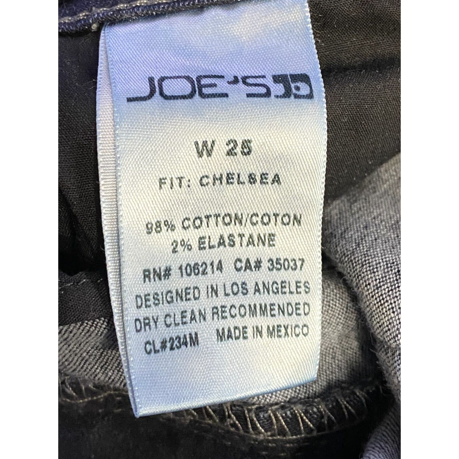 Vintage Joe's Jeans Chelsea Fit Dark Wash Skinny Jeans Size 25 Women Regular Denim Zip Zipper Comfort Stretch Cotton Blend Blue Size 42" / US 20 - 6 Thumbnail