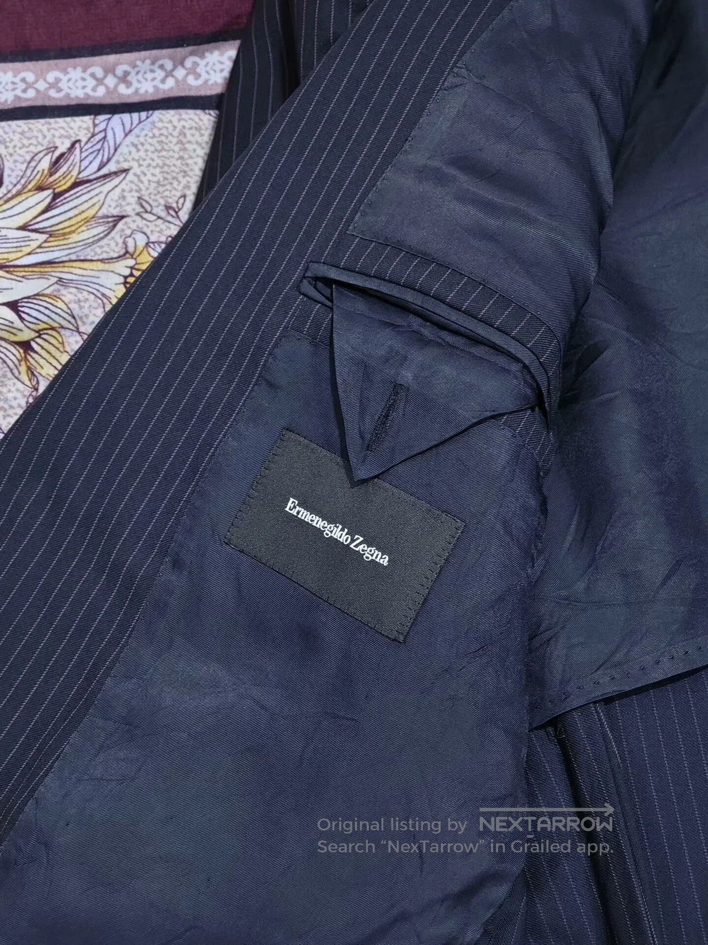 Ermenegildo Zegna Zegna Italian Wool Striped Suit Jacket. Size US S / EU 44-46 / 1 - 6 Thumbnail