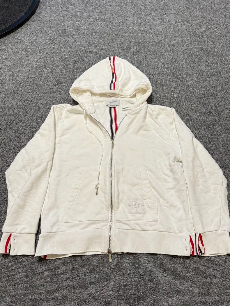 Thom Browne Thom Browne White zip-up jacket Size US M / EU 48-50 / 2 - 1 Thumbnail