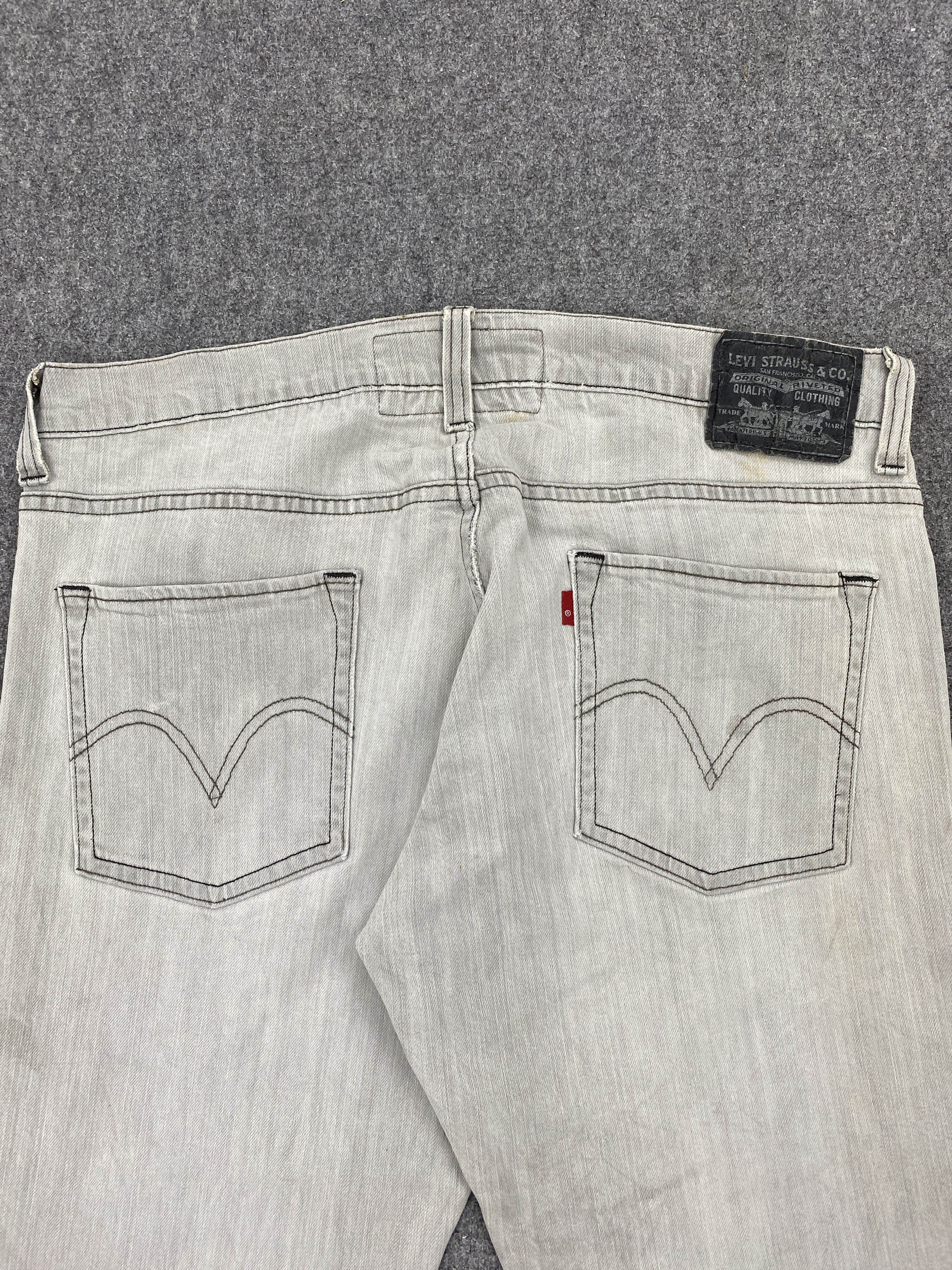 Levi's × Vintage Vintage Levis 511 Skinny Grey Jeans DP2342 Size US 34 / EU 50 - 4 Thumbnail