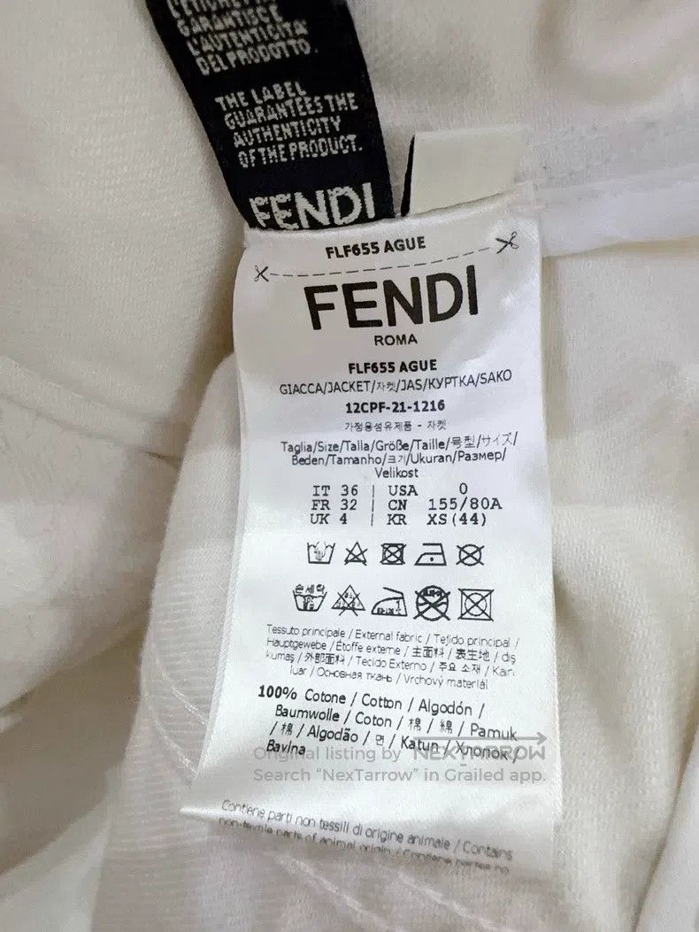 Fendi Fendi Dark print denim jacket Size XXS / US 00 / IT 34 - 7 Thumbnail