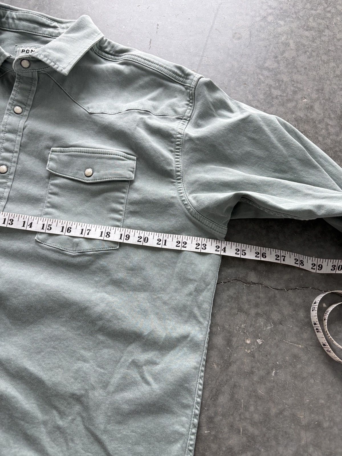 Other Poncho Pearl Snap Brushpopper Shirt Light Gray Large Size US L / EU 52-54 / 3 - 5 Thumbnail