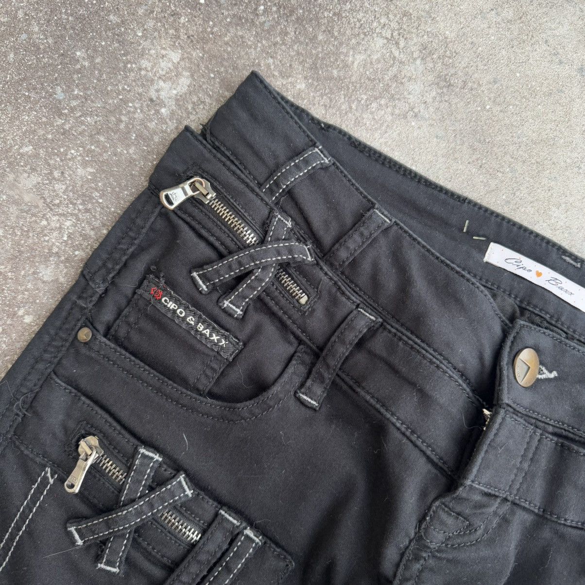 20471120 × Japanese Brand Avant Garde Vintage Y2K Black Gothic Jeans Size 30" / US 8 / IT 44 - 6 Thumbnail