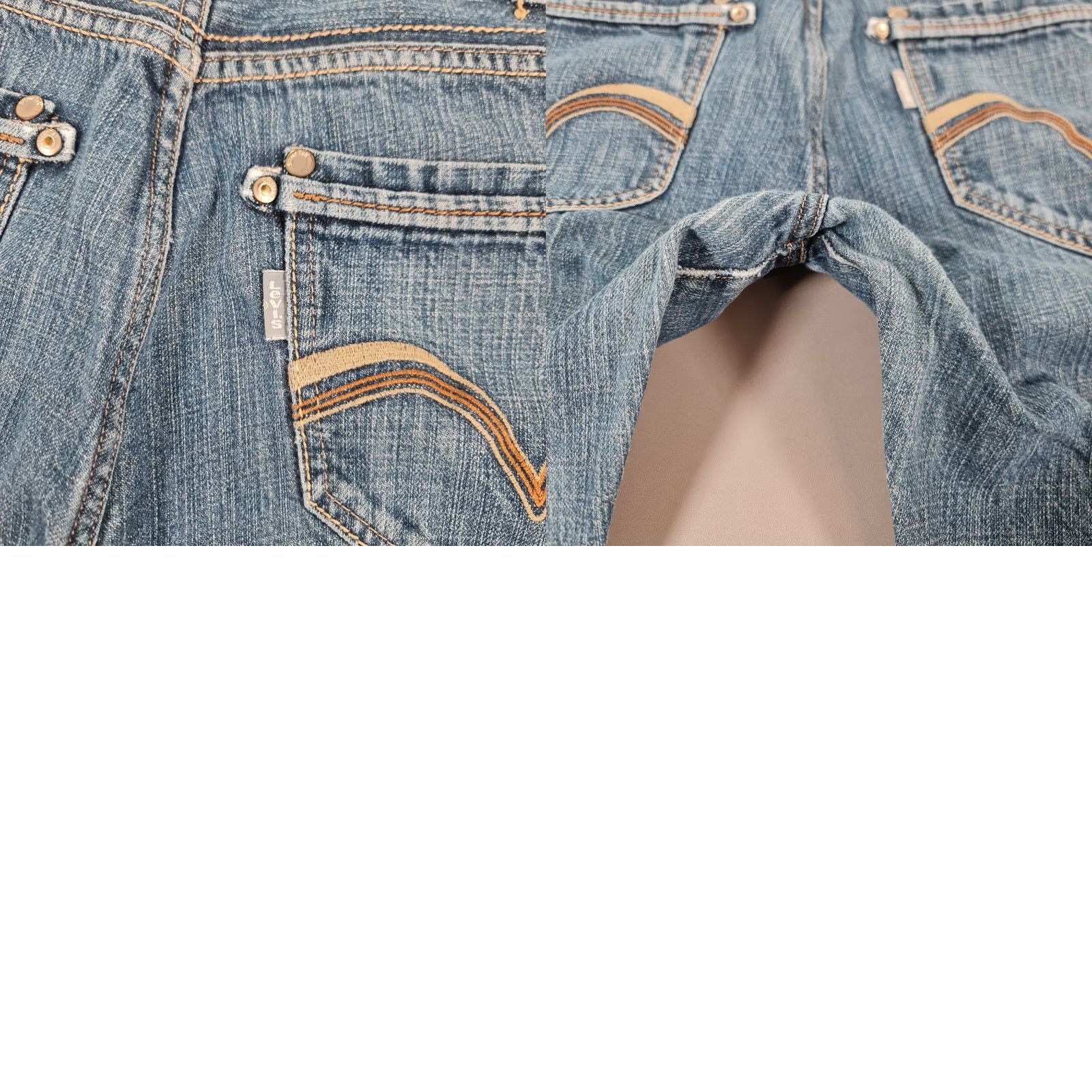 Levi's VINTAGE Levi's Silvertab Bootcut Jeans Blue Denim W36 L32 Men Regular 5-Pocket Zip Fly Distressed 100% Cotton Jeans Mens Back to Y2K Size US 36 / EU 52 - 9 Thumbnail