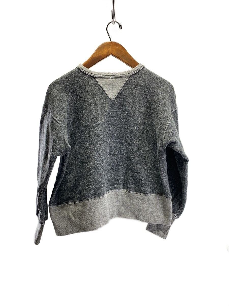 Gray Cotton Double V-neck Solid Color