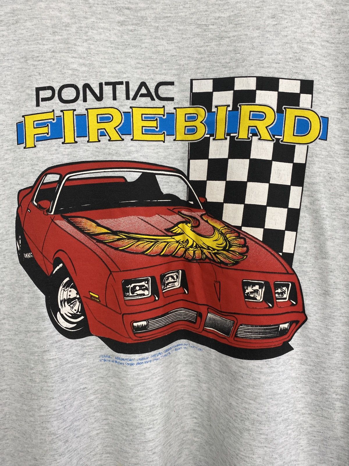 Fruit Of The Loom Vintage 90s Pontiac Firebird Racing NASCAR t-shirt Y2K hype Size US XL / EU 56 / 4 - 4 Thumbnail