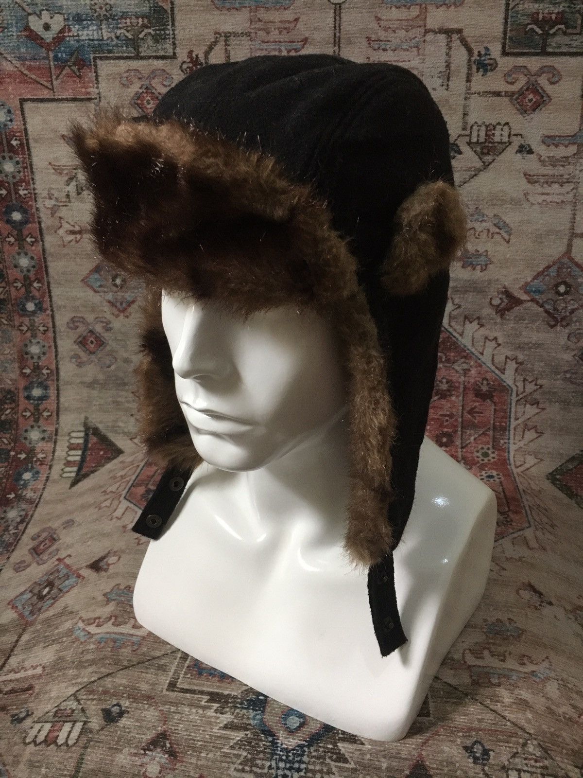 If Six Was Nine × Le Grande Bleu (L.G.B.) Y2K Wool Ushanka Fur Trapper Hat Size ONE SIZE - 1 Thumbnail