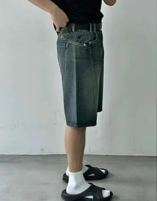 Other Blue washed loose versatile denim shorts Size US 32 / EU 48 - 4 Thumbnail