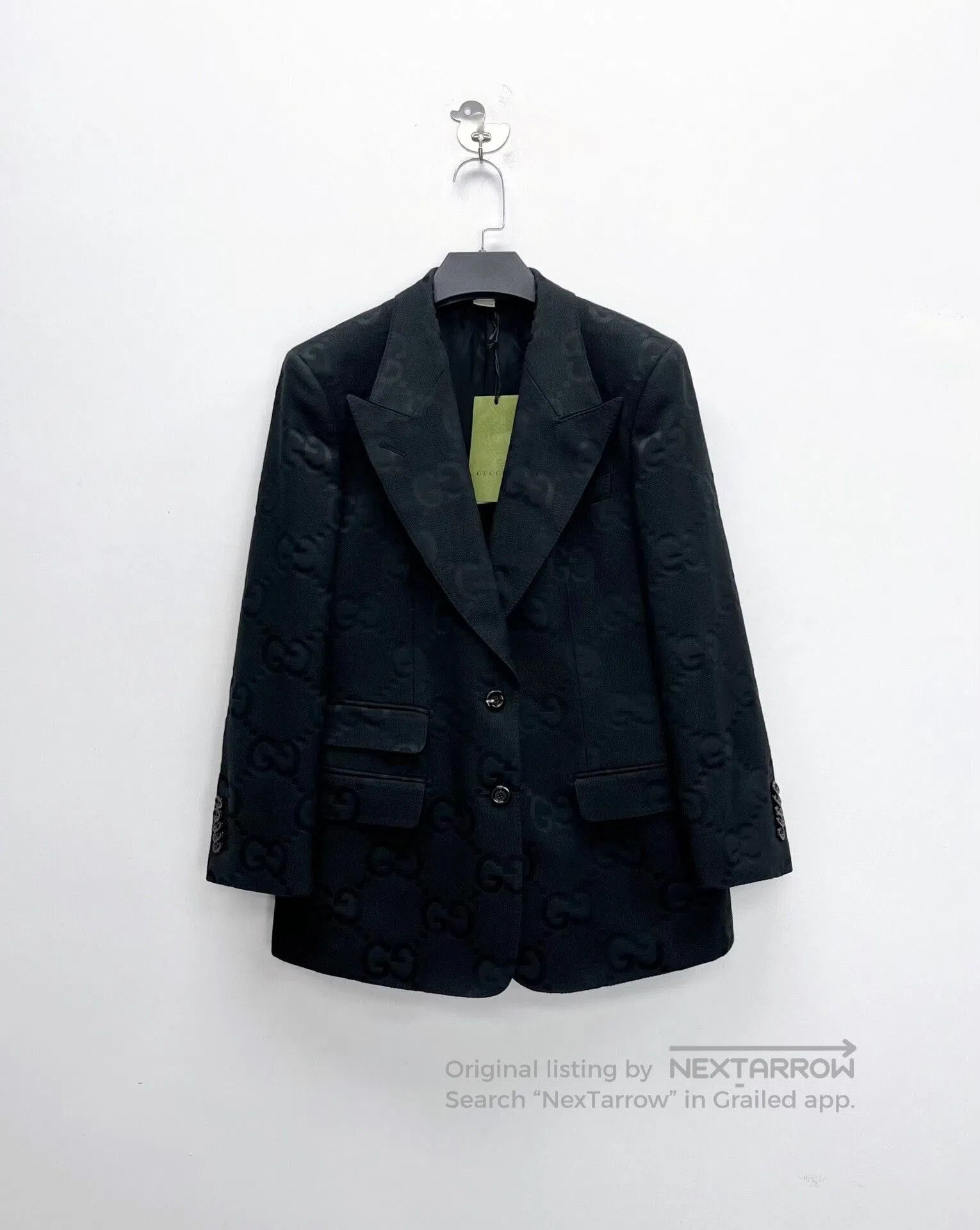 Gucci Gucci Black Double G Logo Suit Jacket. Size US M / EU 48-50 / 2 - 1 Thumbnail