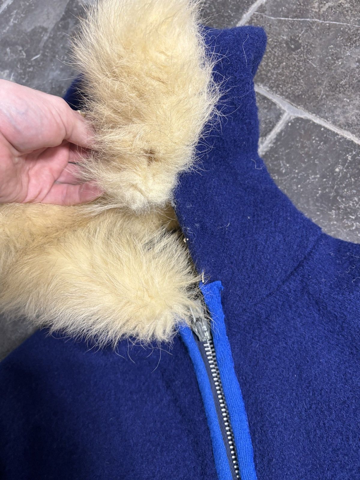 Vintage Vintage Wool Coat Duffle Jacket Inuit Eskimo Fur Parka Hood Size US S / EU 44-46 / 1 - 9 Thumbnail
