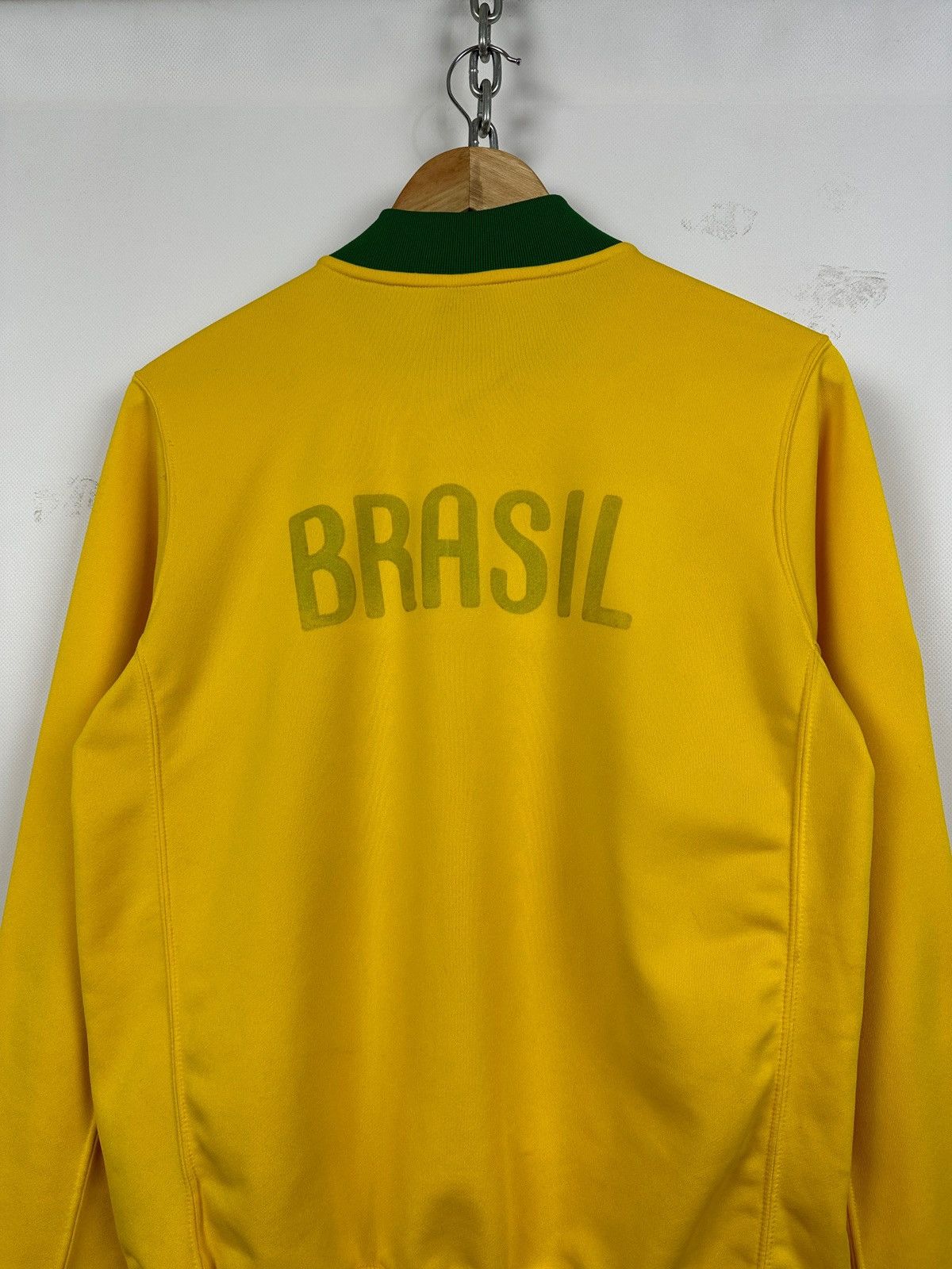 Nike 00s Vintage Nike Team Brazil Zip Up Soccer Track Top Jacket Size US M / EU 48-50 / 2 - 14 Thumbnail