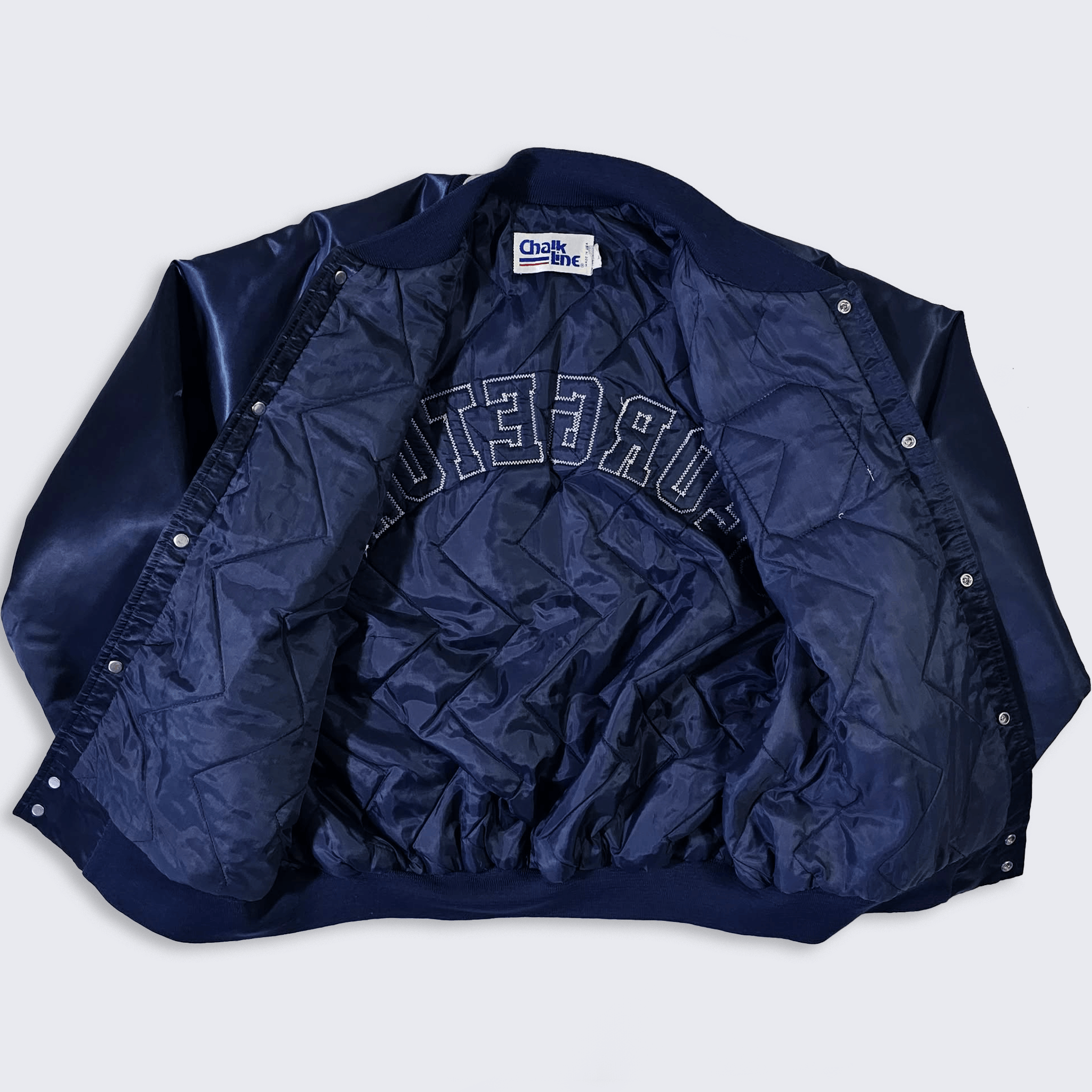 Chalk Line Georgetown Hoyas Vintage 90s Chalk Line Satin Bomber Jacket Size US XL / EU 56 / 4 - 3 Thumbnail