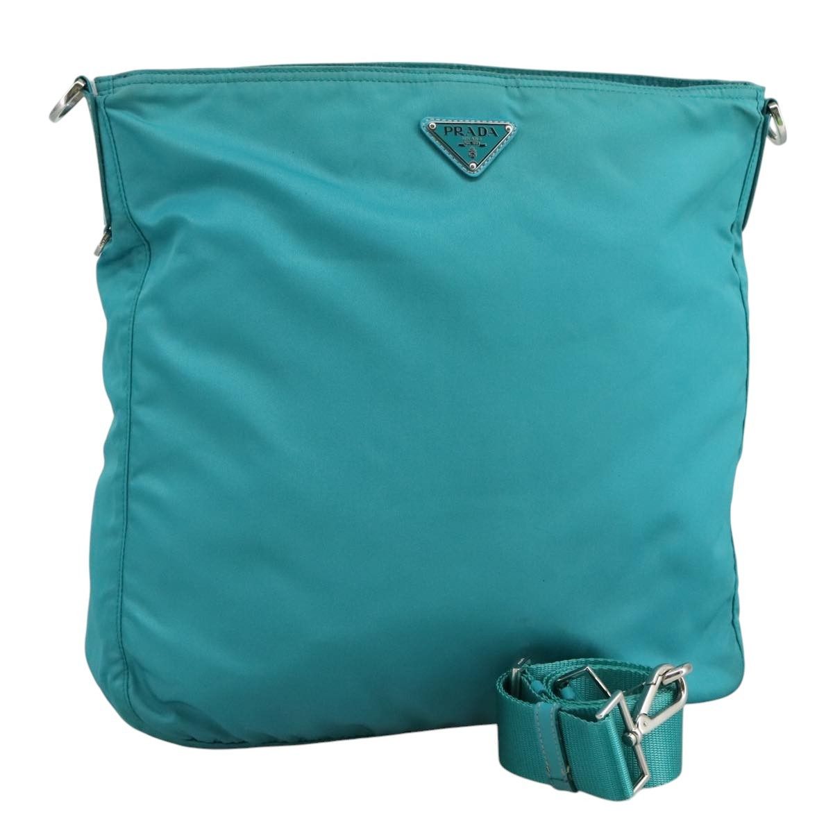 Prada Prada Zip Top Messenger Bag Tessuto Size ONE SIZE - 1 Thumbnail