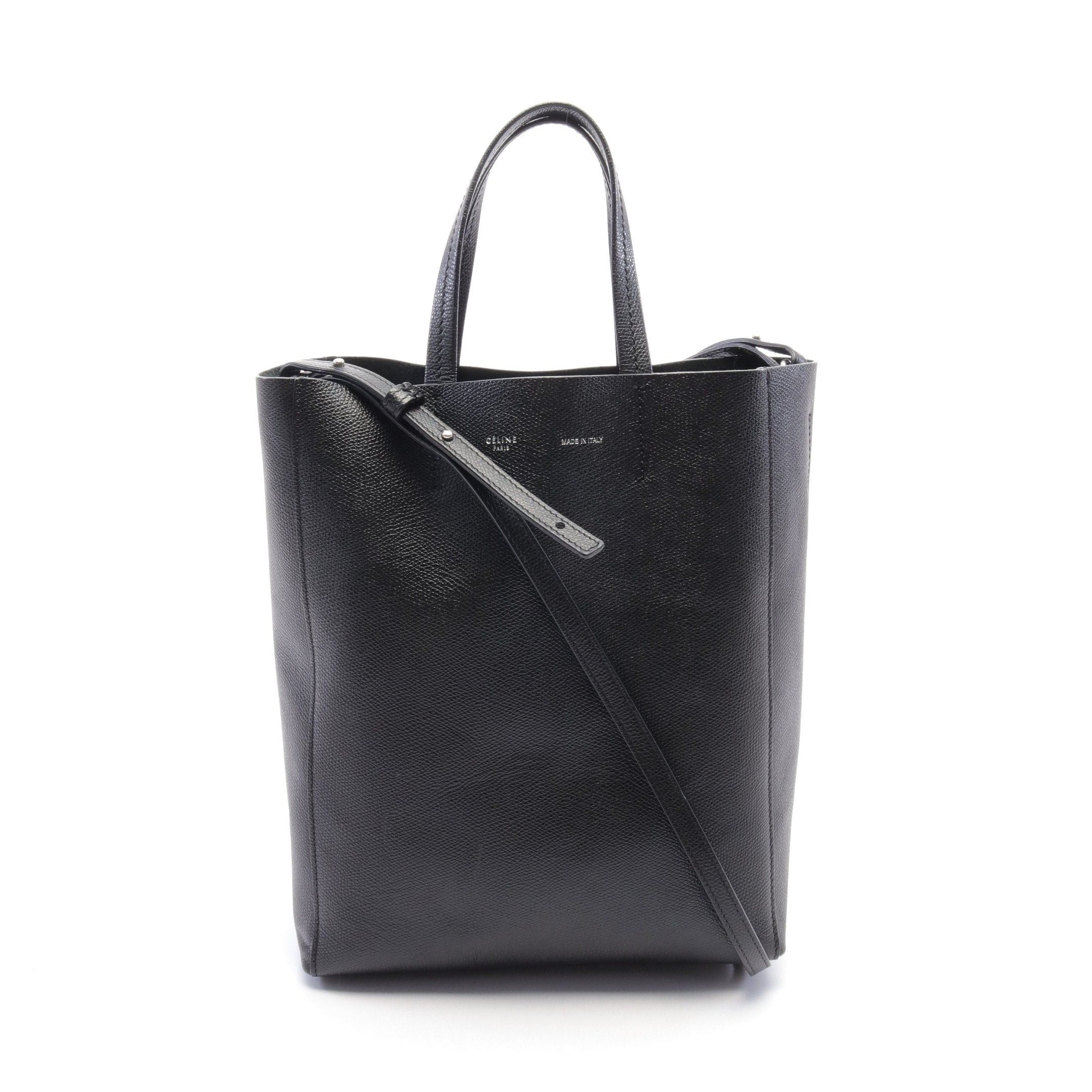 Celine Celine Vertical Small Hippopotamus Handbag Tote Bag Leather Black Size ONE SIZE - 1 Thumbnail