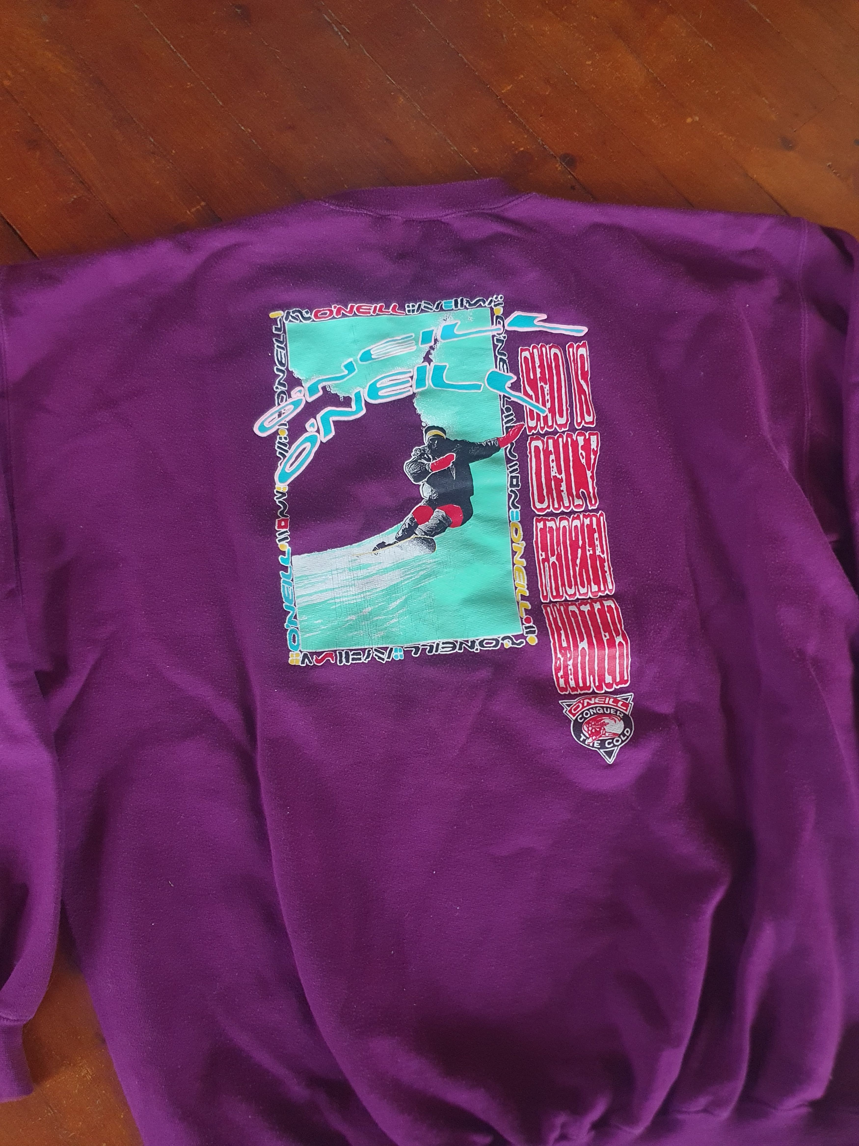 O'Neill O'neill Sno Is Only Frozen Water Vtg Sweatshirt sz L Size US L / EU 52-54 / 3 - 1 Thumbnail